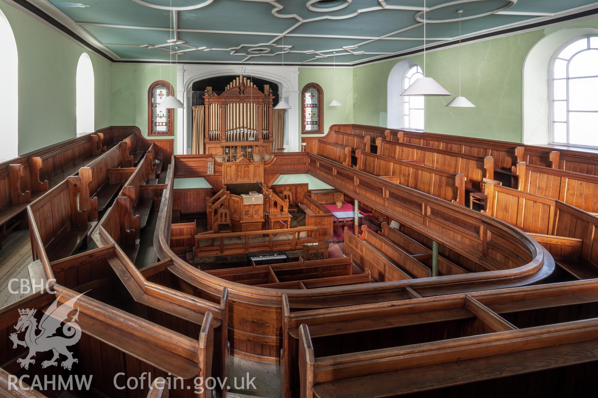 Interior, from the gallery looking north