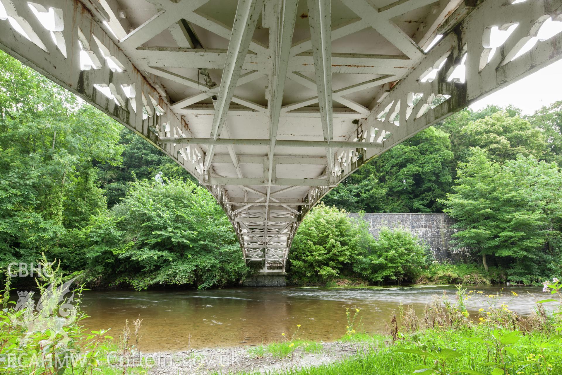 View of framing from underneath.