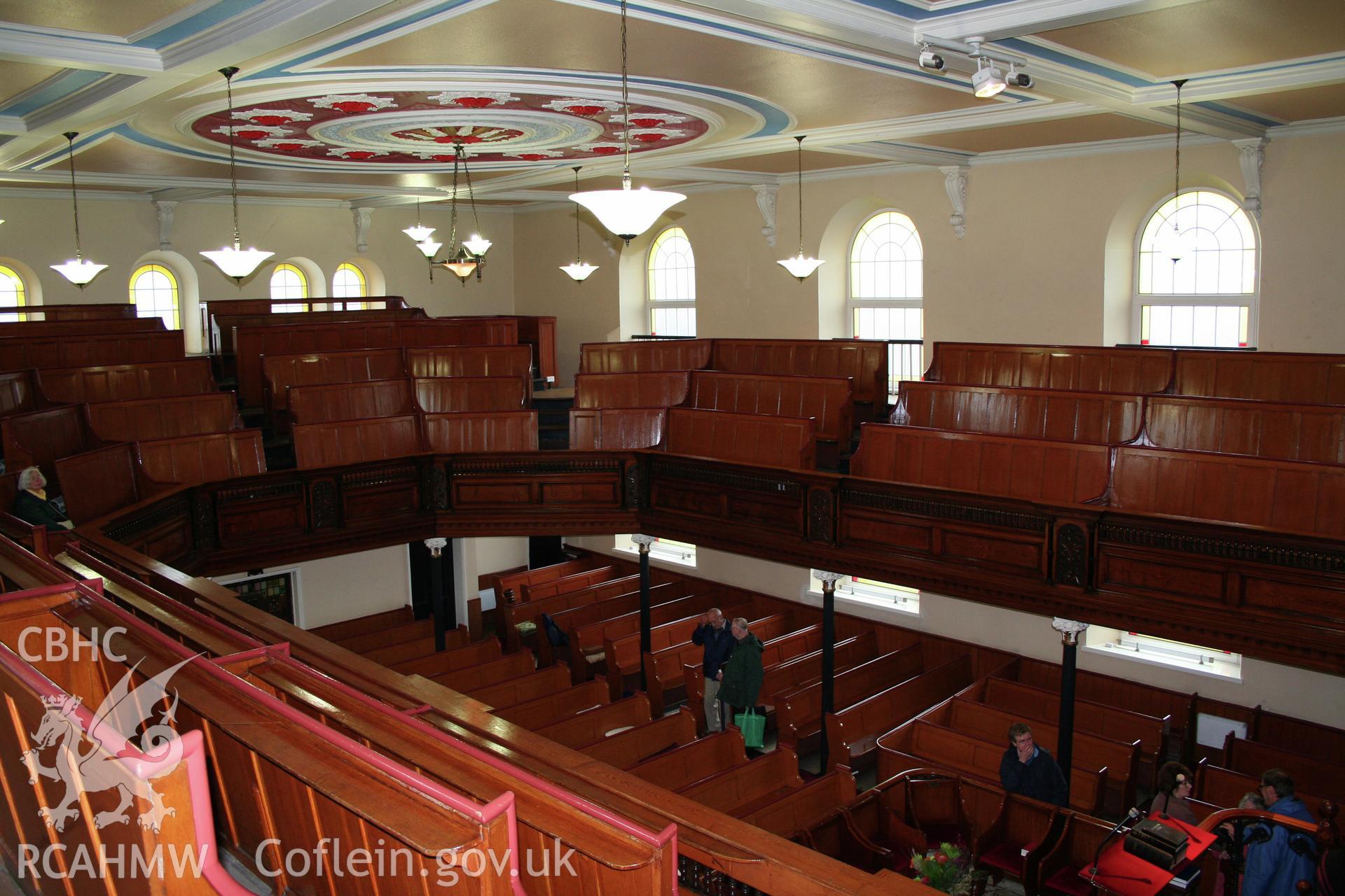 Internal, view from gallery towards entrance and long wall