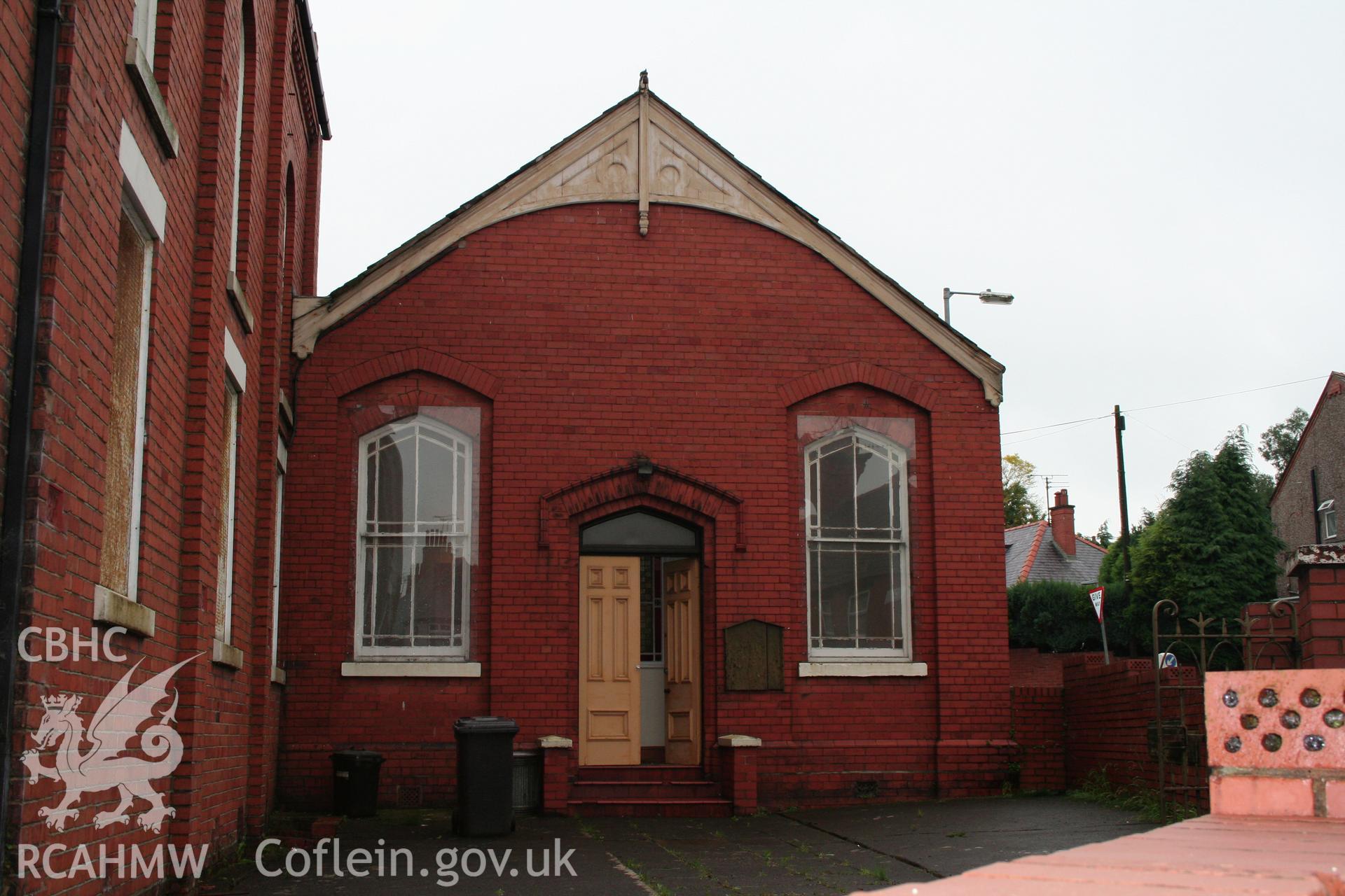 External, east elevation, Sunday School