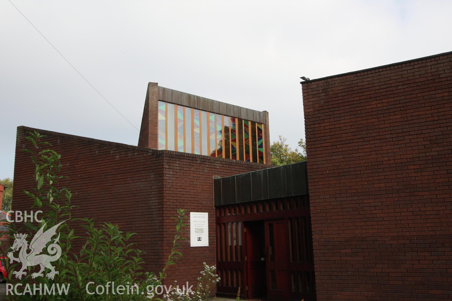 External, west elevation & south-facing window