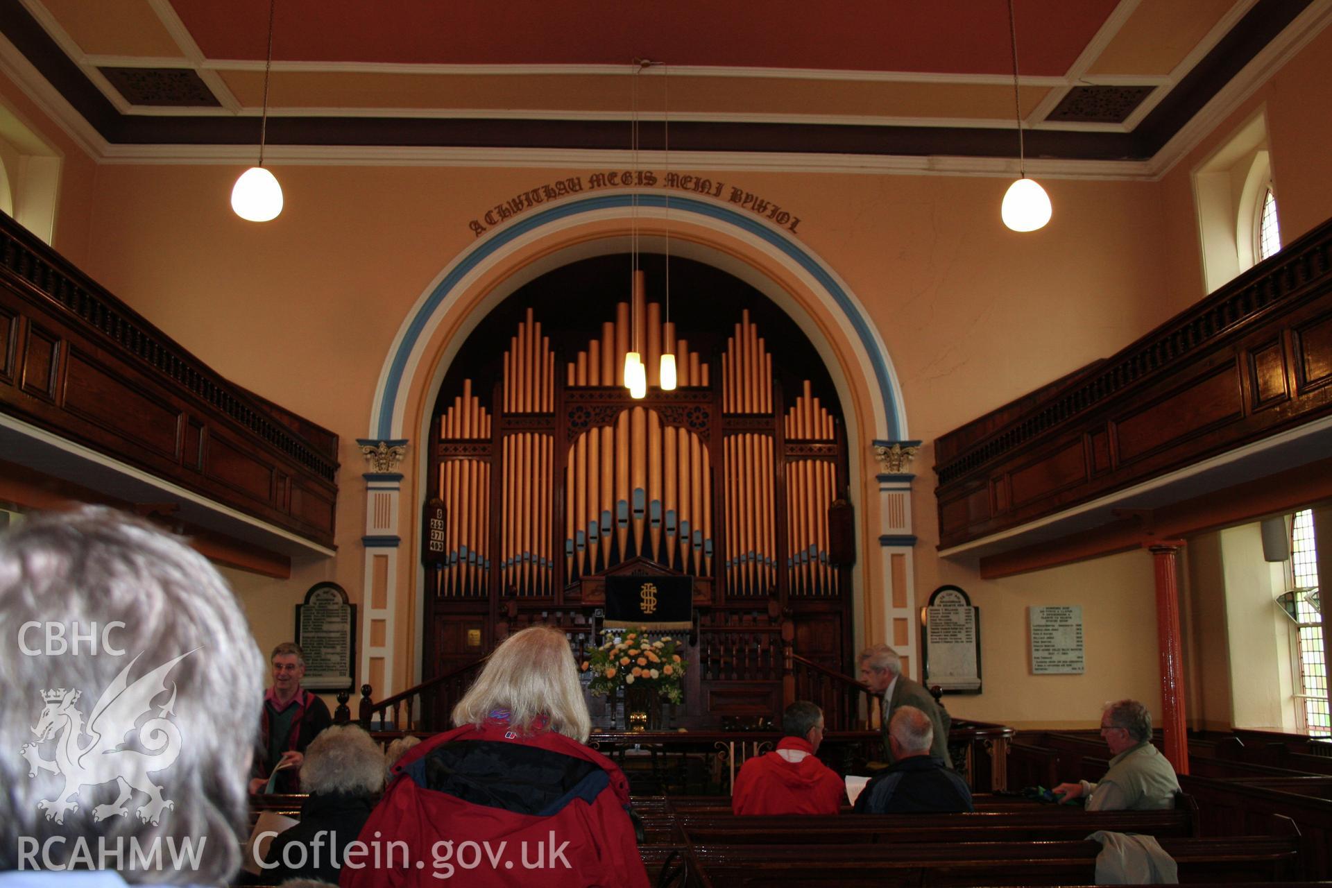 Internal, view towards pulpit and organ