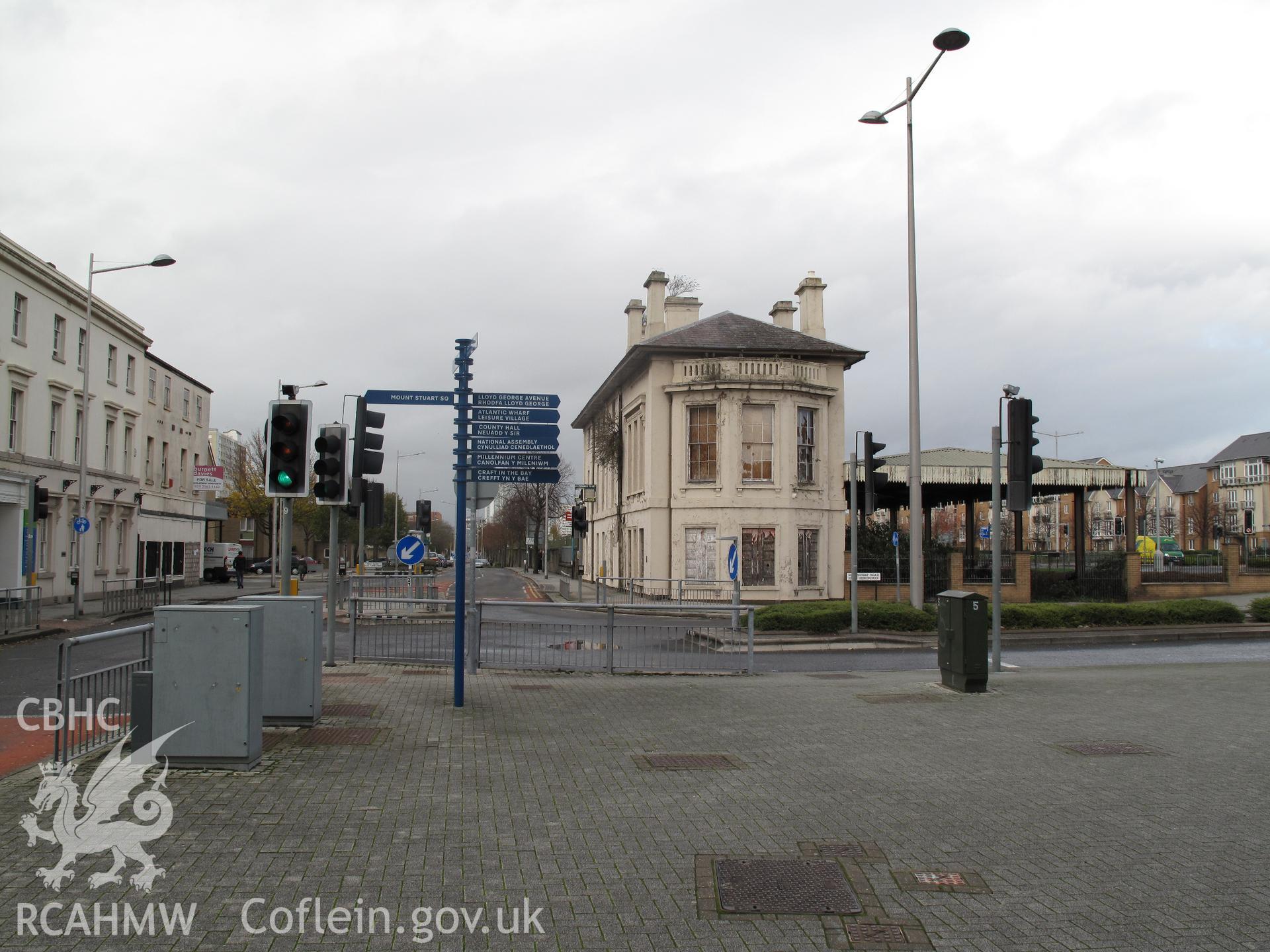 Bute Street Station, Cardiff, from the south, taken by Brian Malaws on 16 November 2009.