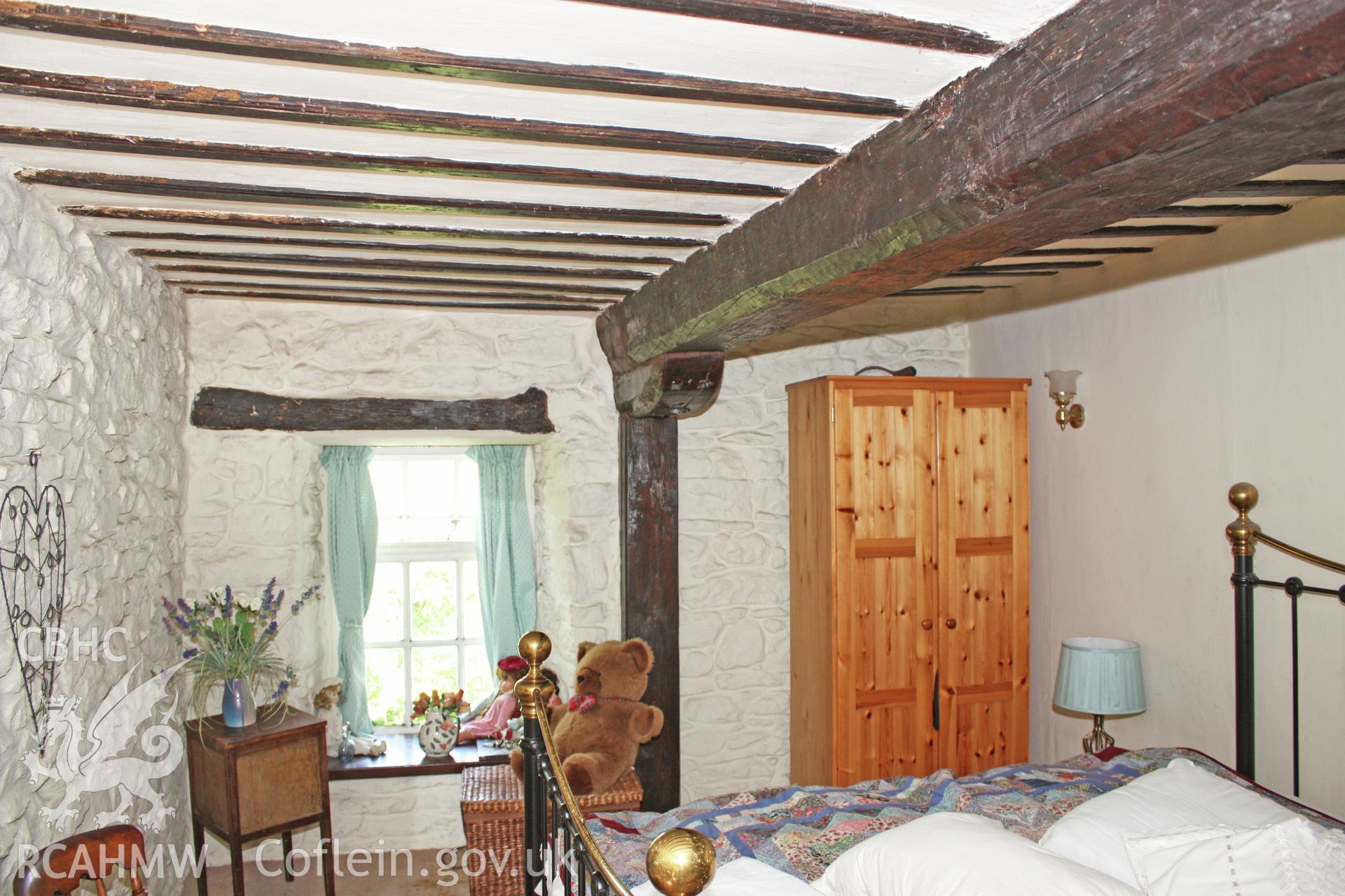 Glantywi House, interior view, first floor room over inner-room
