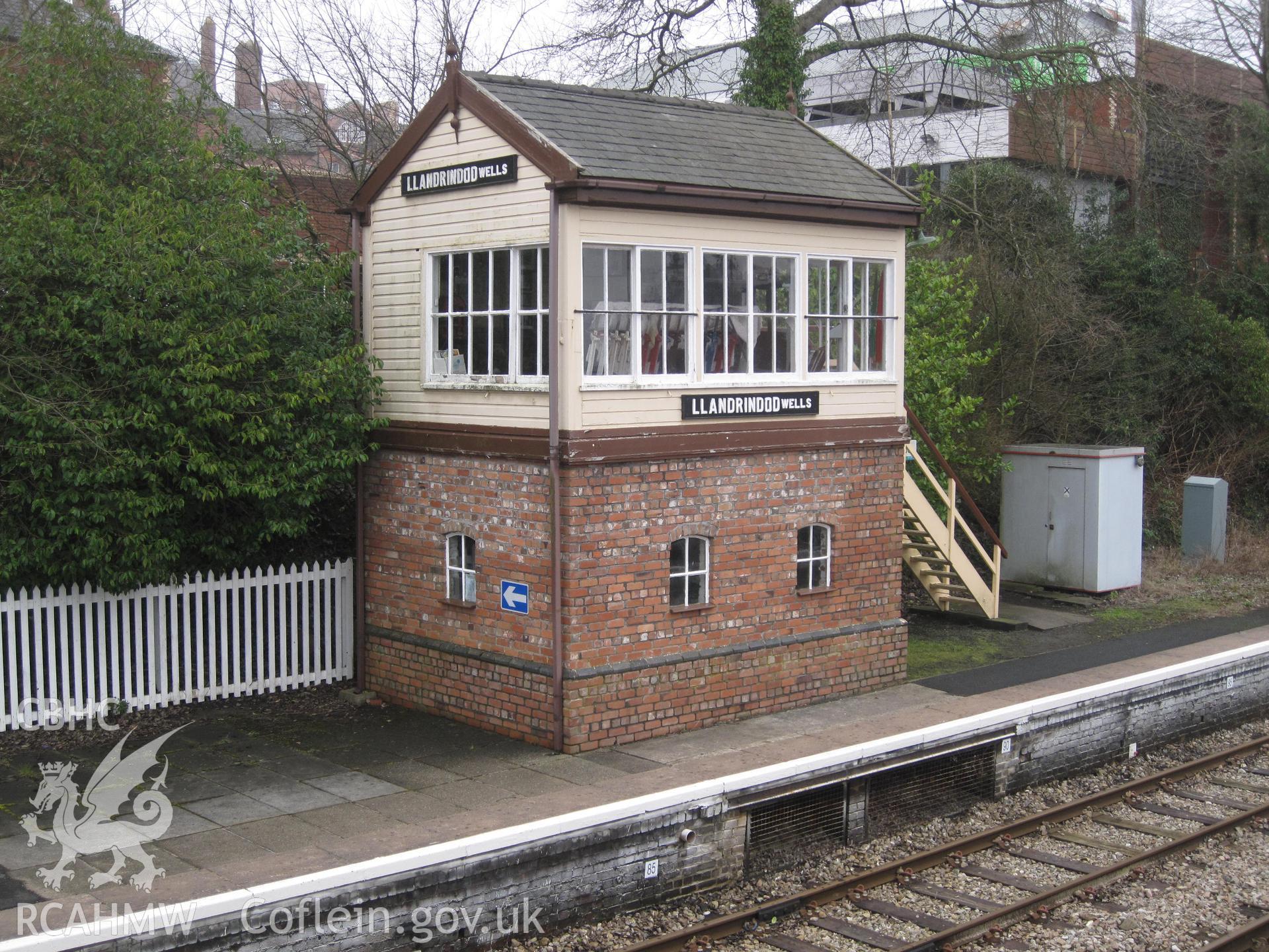 Llandrindod Wells No.1 Signal Box from the north.