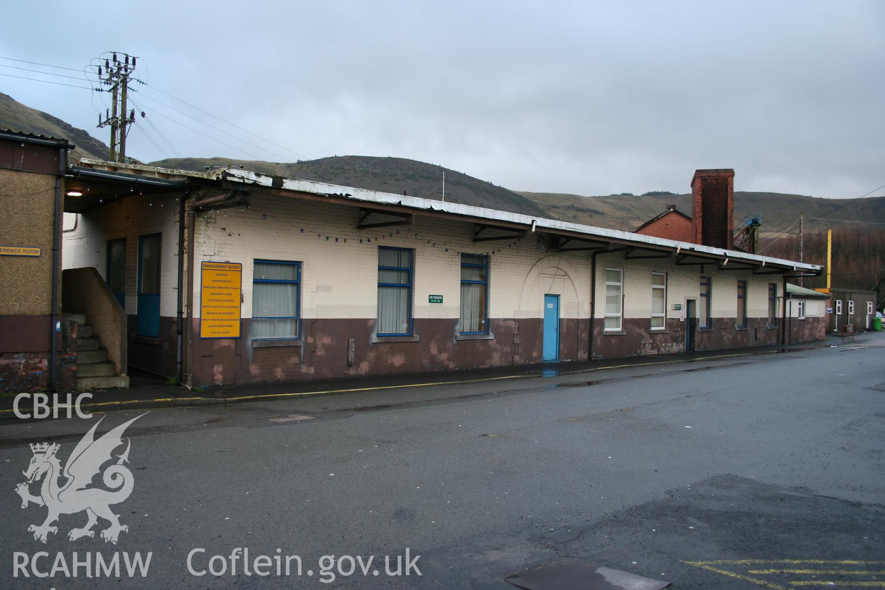 Management Block at Tower Colliery from the north, taken by Brian Malaws on 17 January 2008.