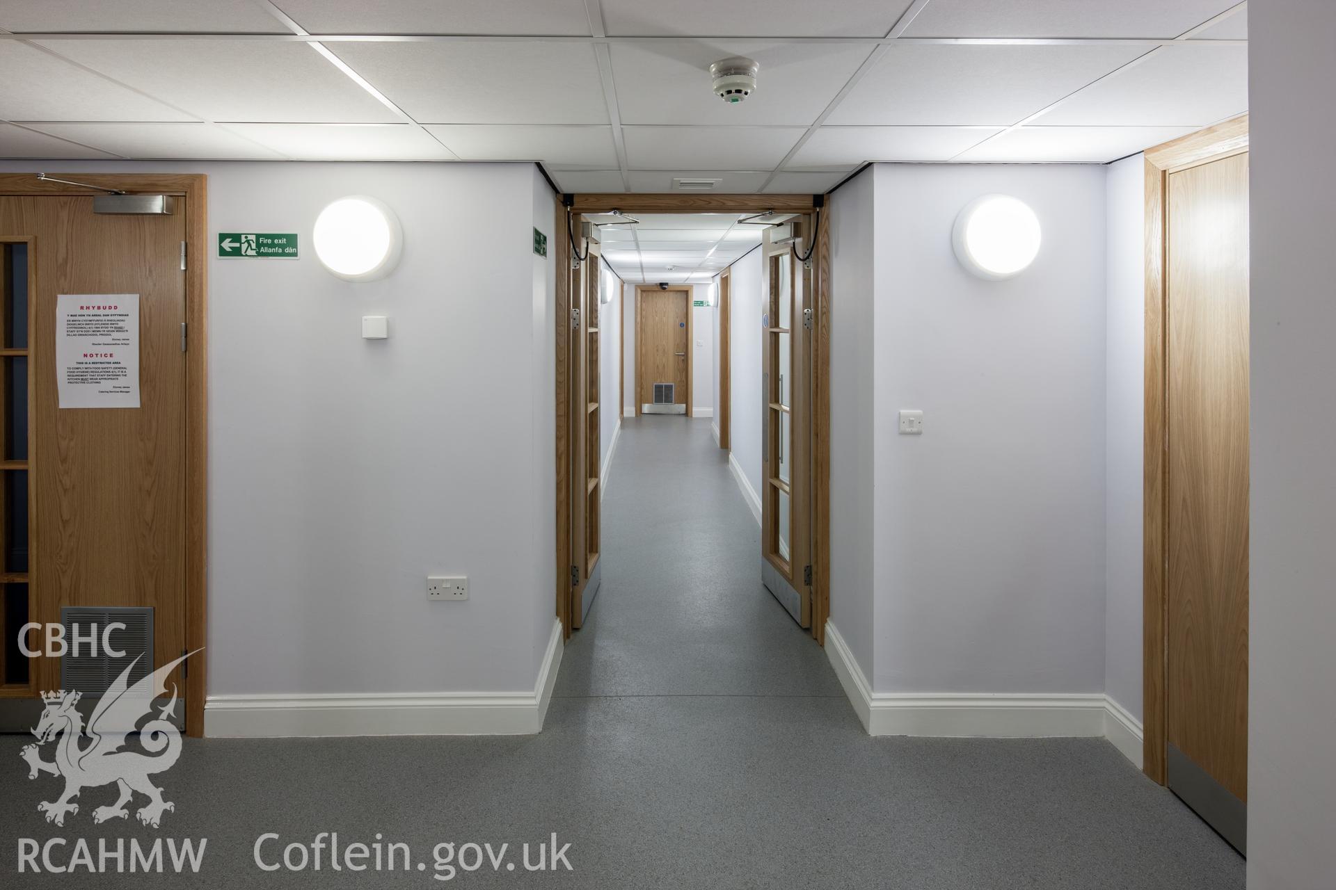 Ground floor, Day Centre access corridors.
