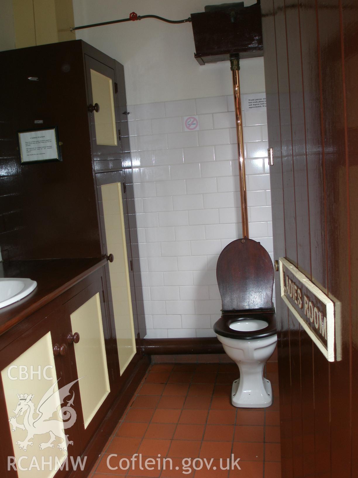 Ladies Room at Carrog Railway Station, Llangollen Railway, taken by Karen Andrews on 16 June 2007.