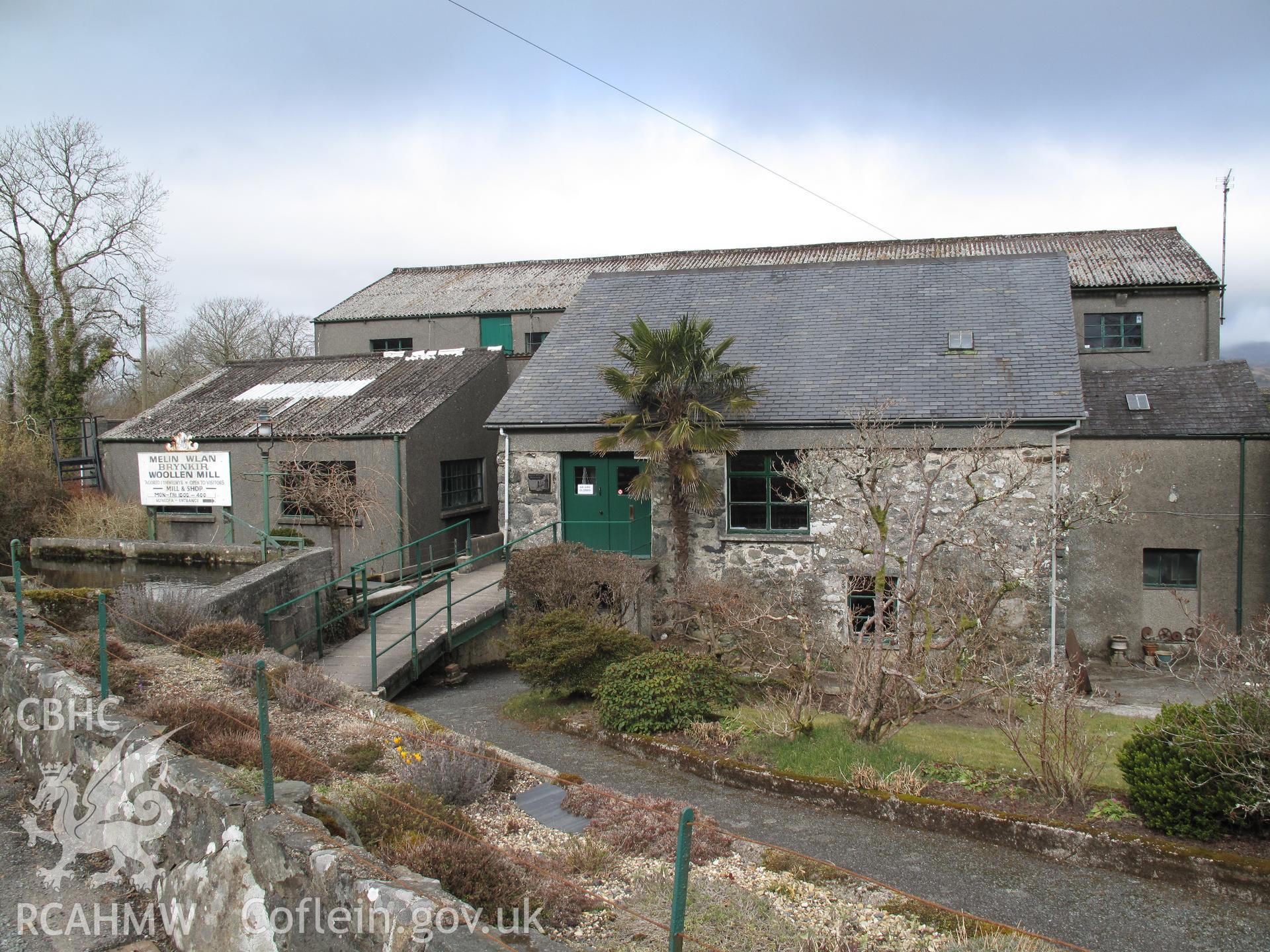 Brynkir Woollen Mill from the southeast, taken by Brian Malaws on 13 March 2010.