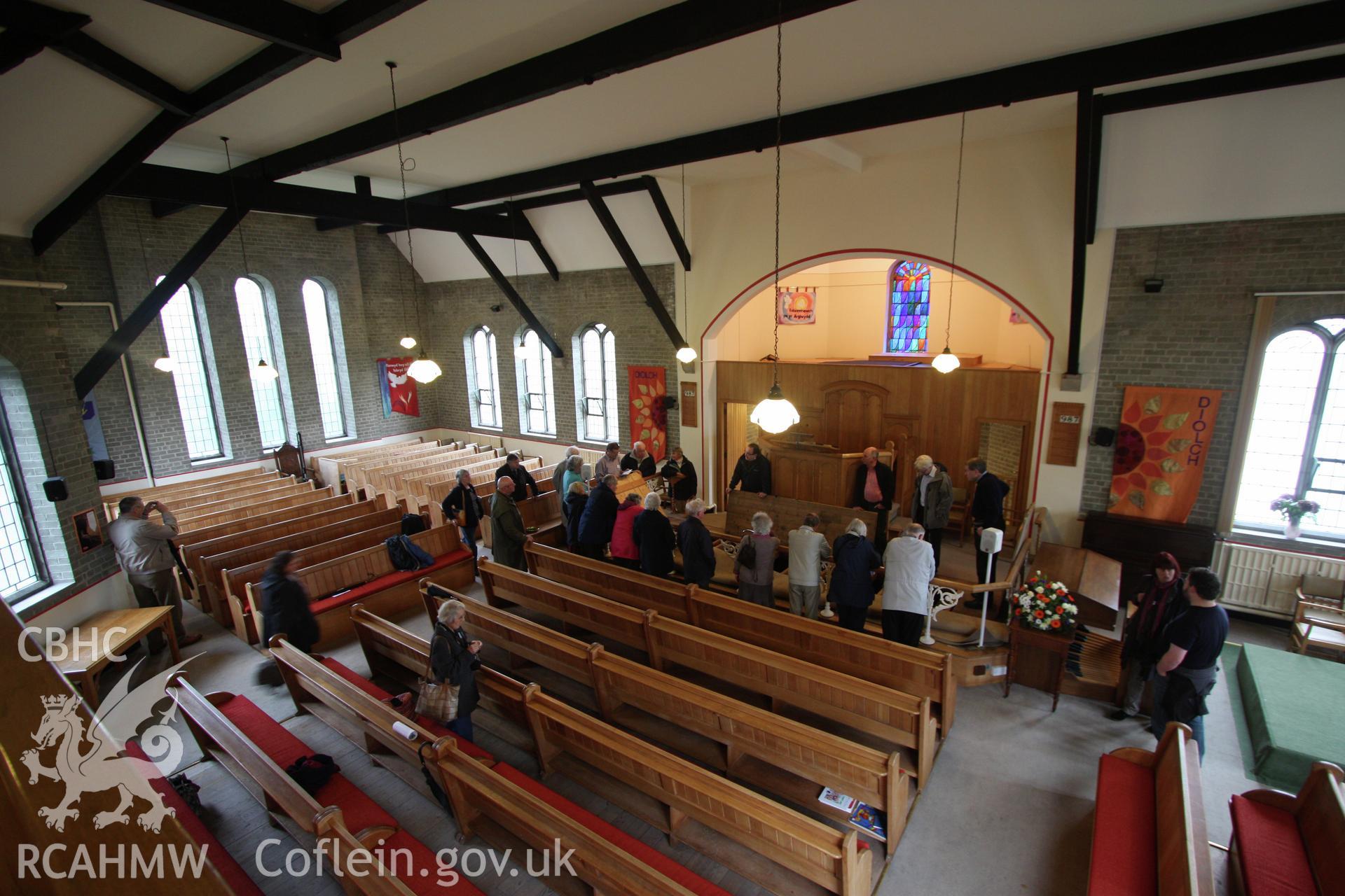 Internal, facing pulpit from gallery