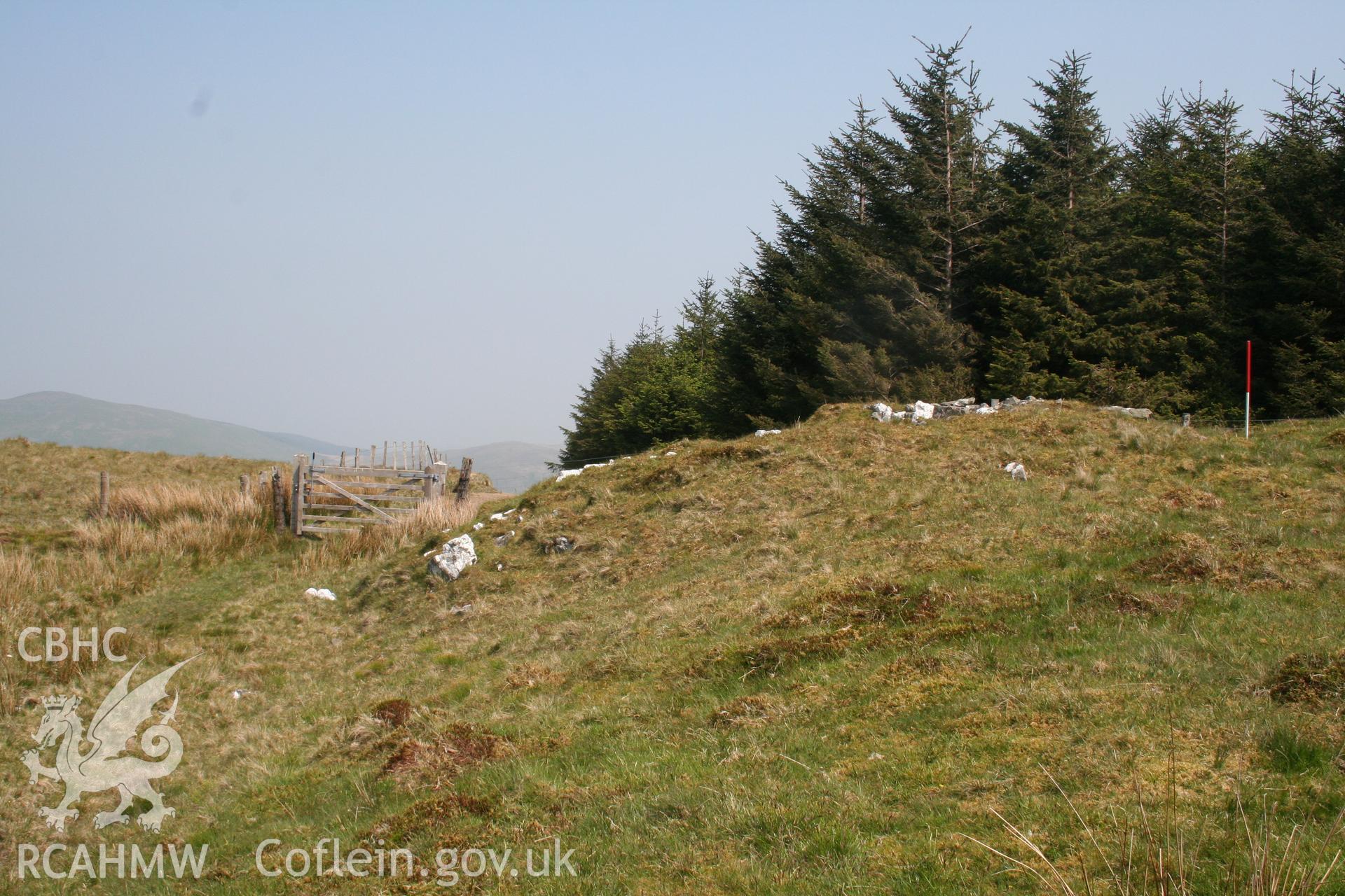 Cairn seen from the south-west; 1m scale.