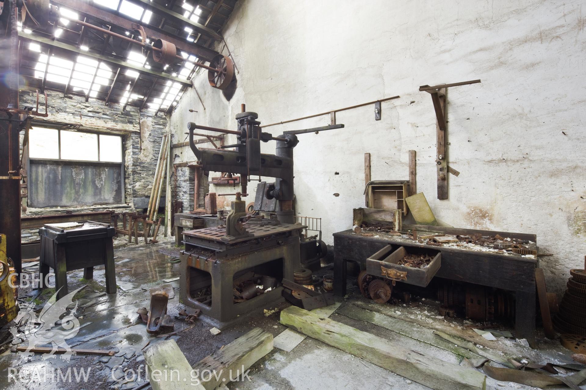 Engineering workshop, interiors.