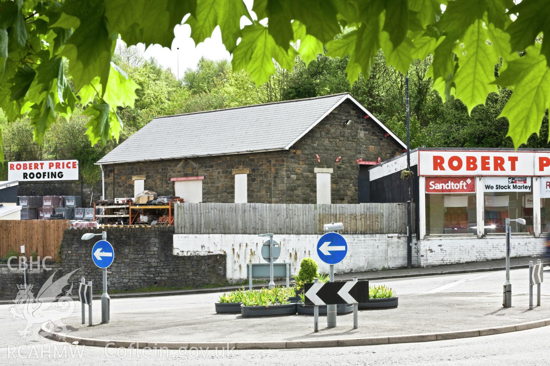 RCAHMW digital photographic survey of Railway shed, Robert Prices Building yard , Pontypool, taken by Iain Wright, 16/05/2010.