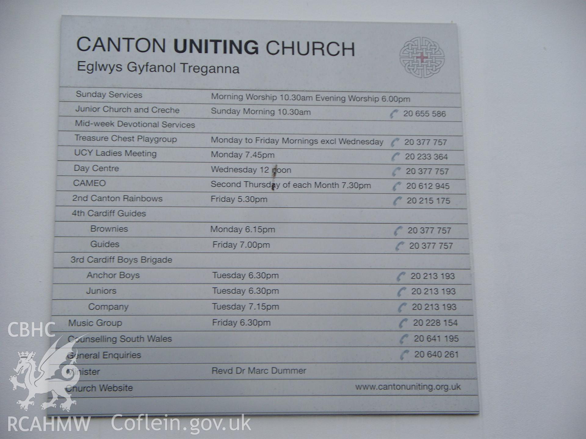 Noticeboard.