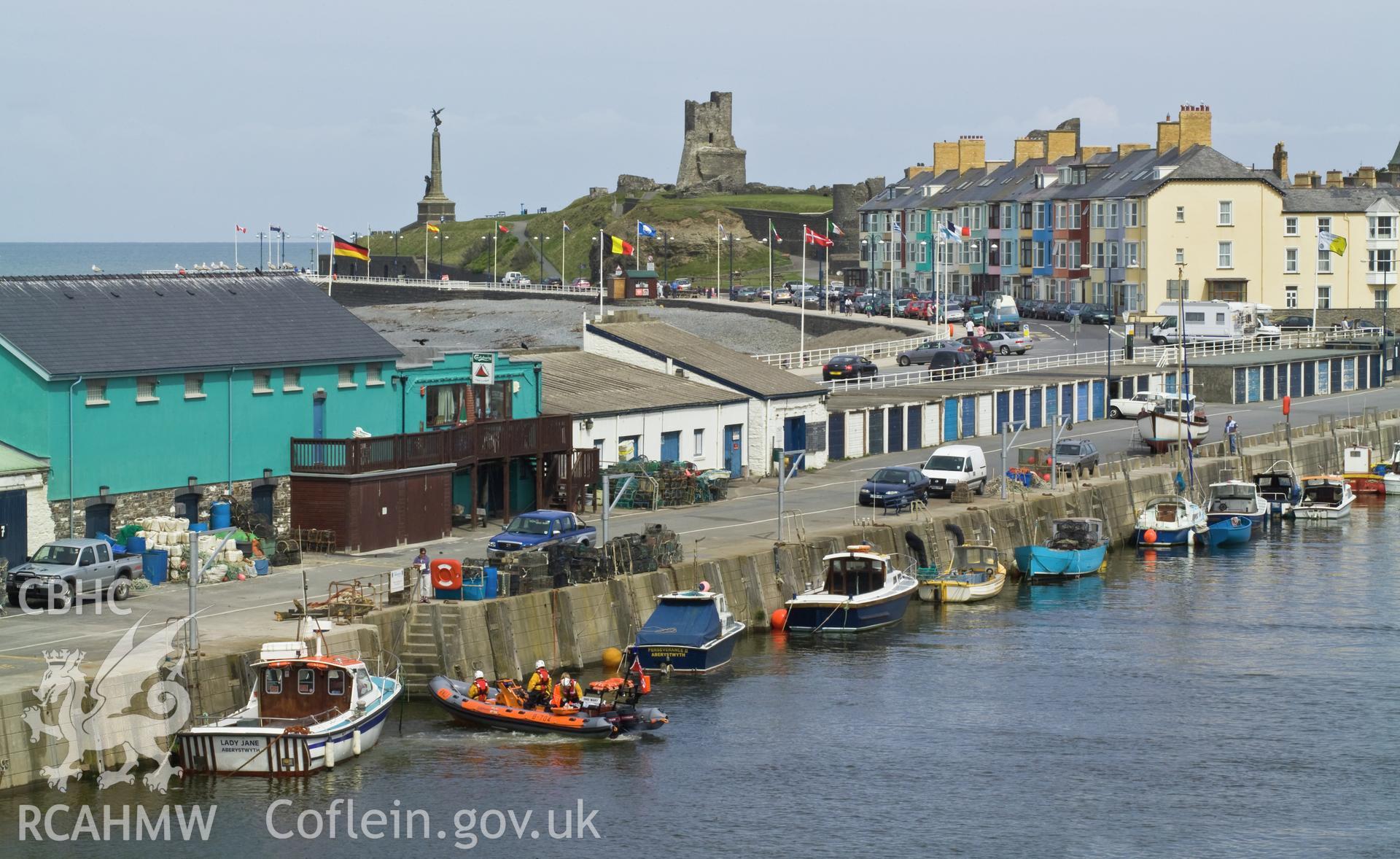 Habour wall docking area.