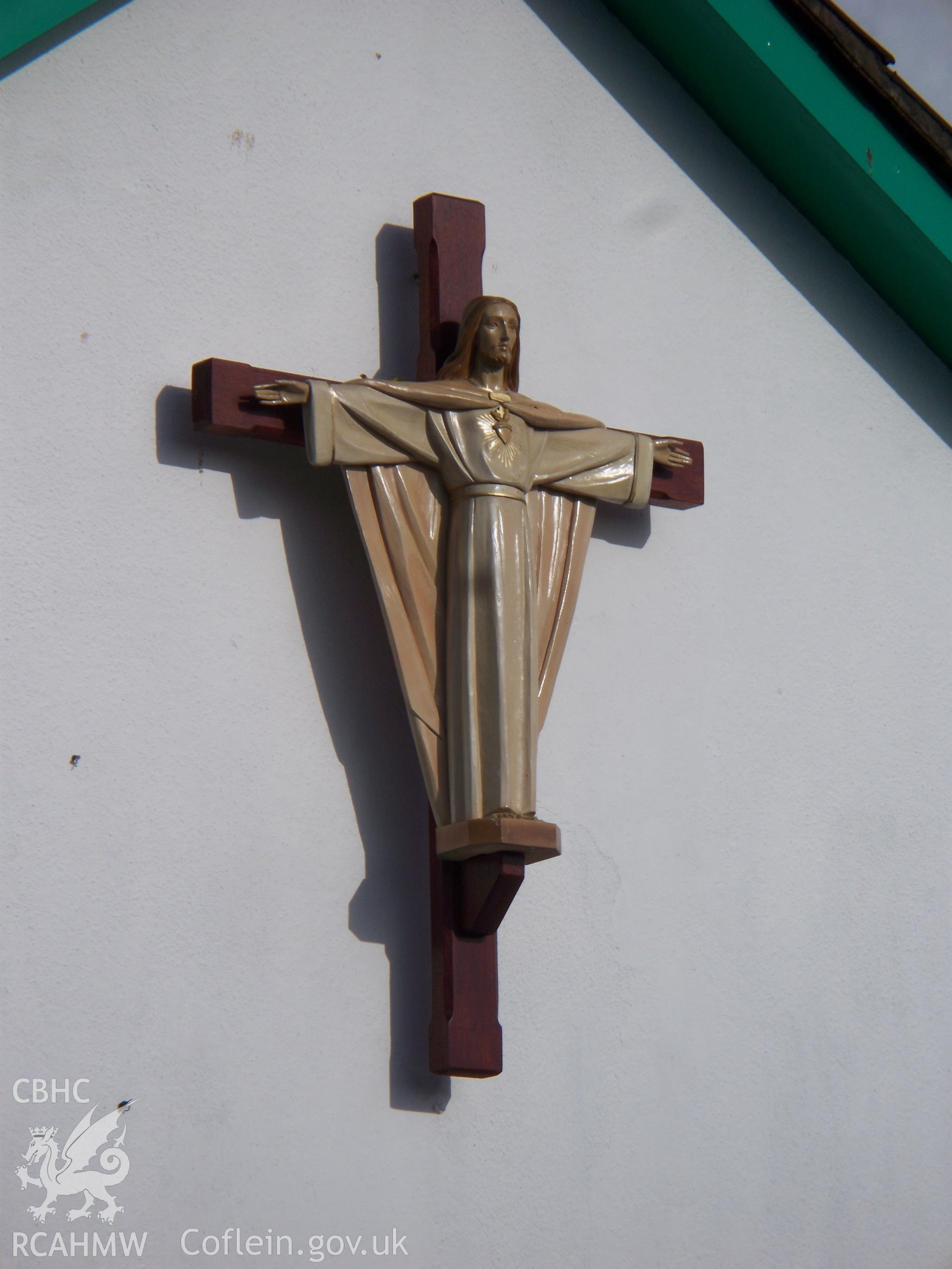 Crucifix on gable.
