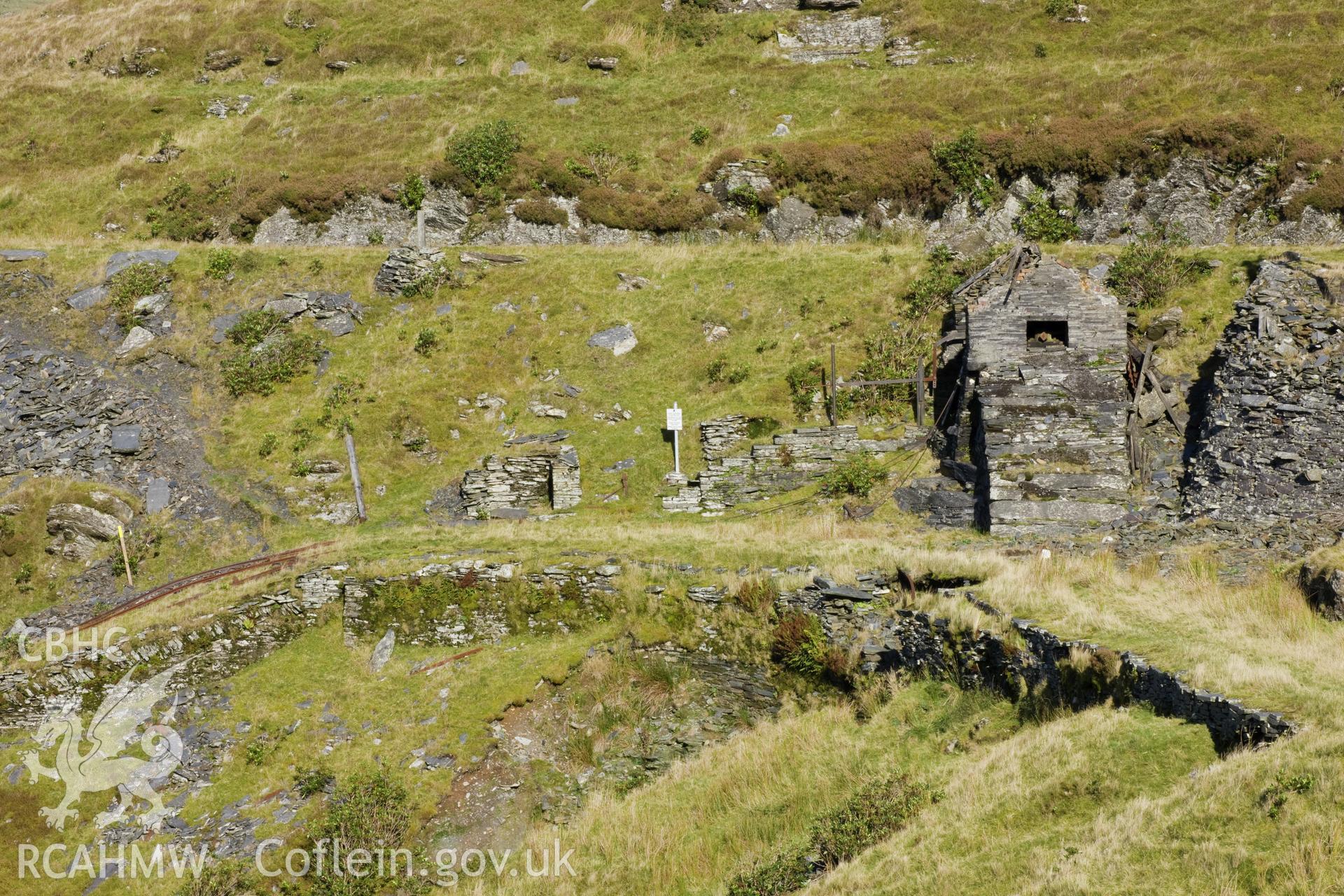 Winding house, Rhiwbach tramway incline no.2, viewed from the southeast.