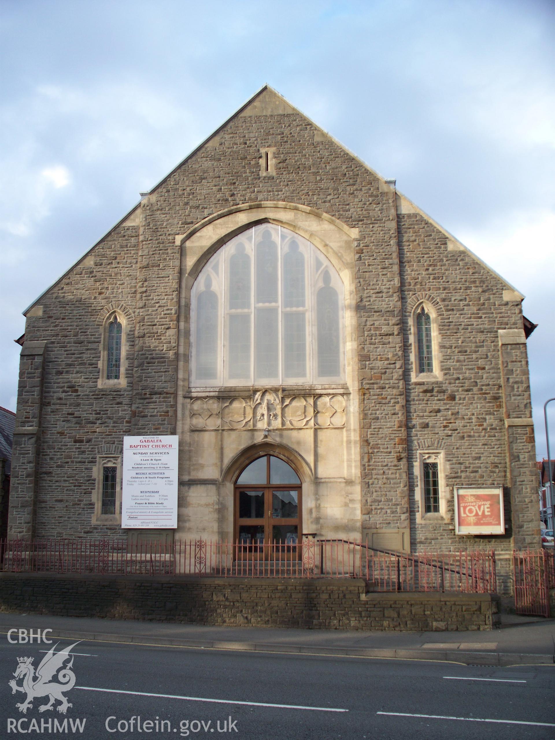 Front gable elevation south west.