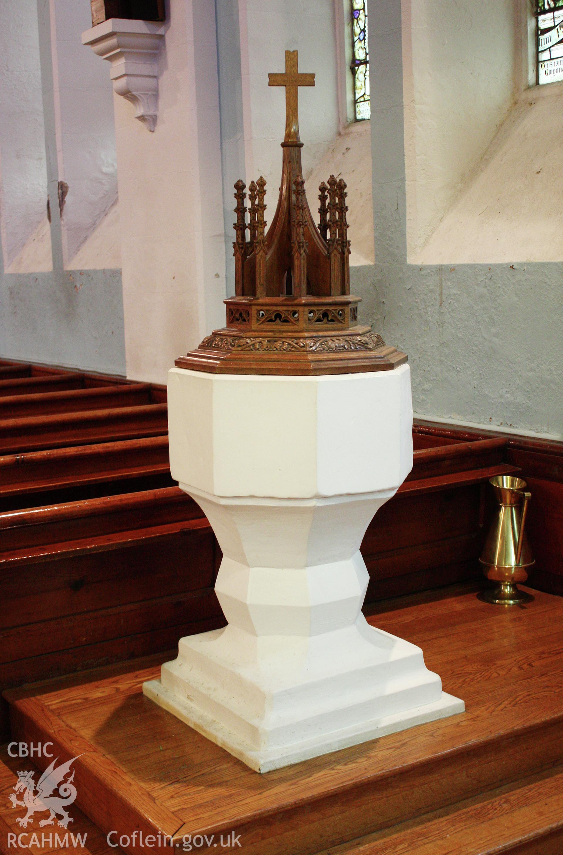 St Mary's Church, detail of font.