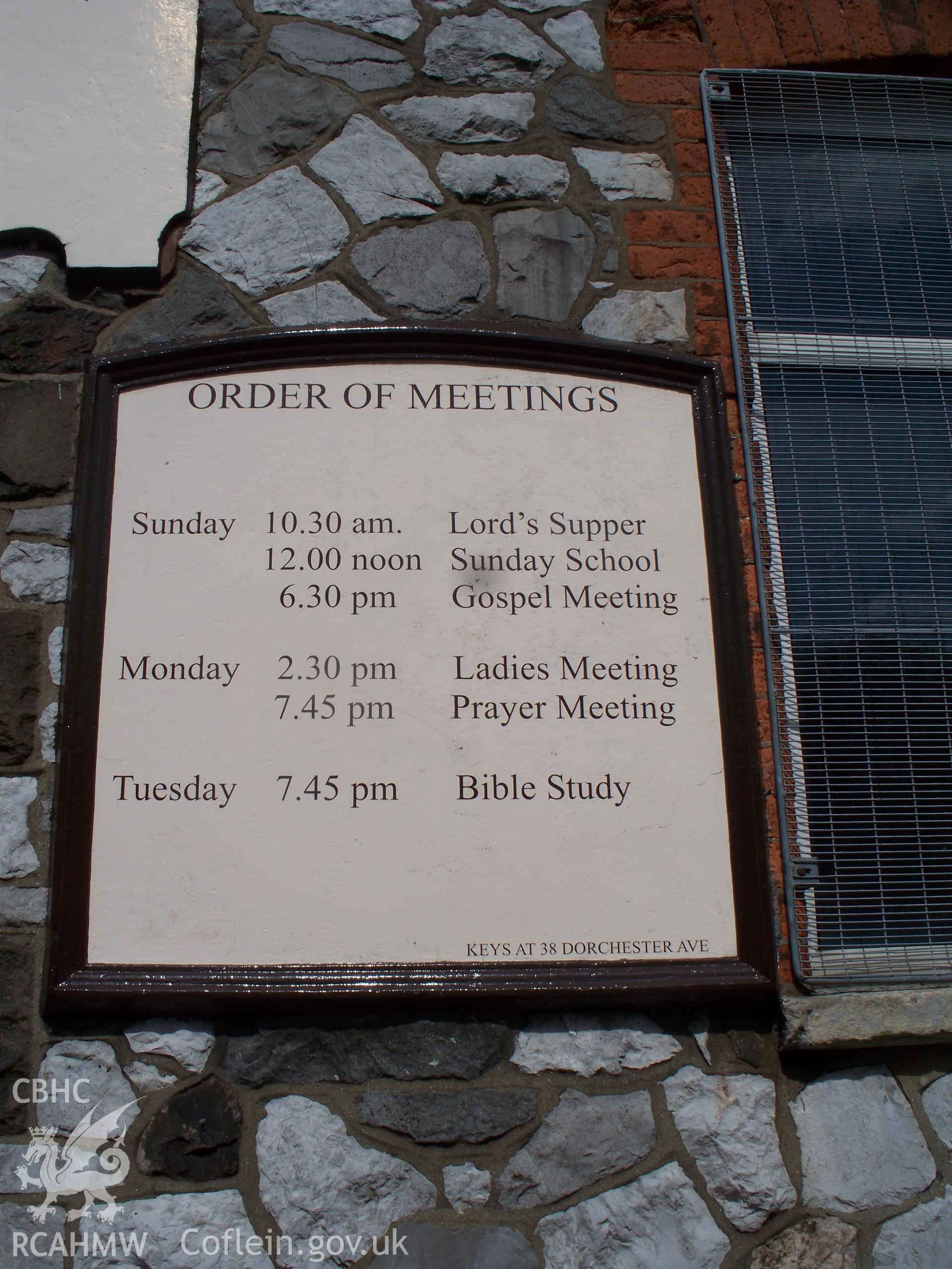 Noticeboard.