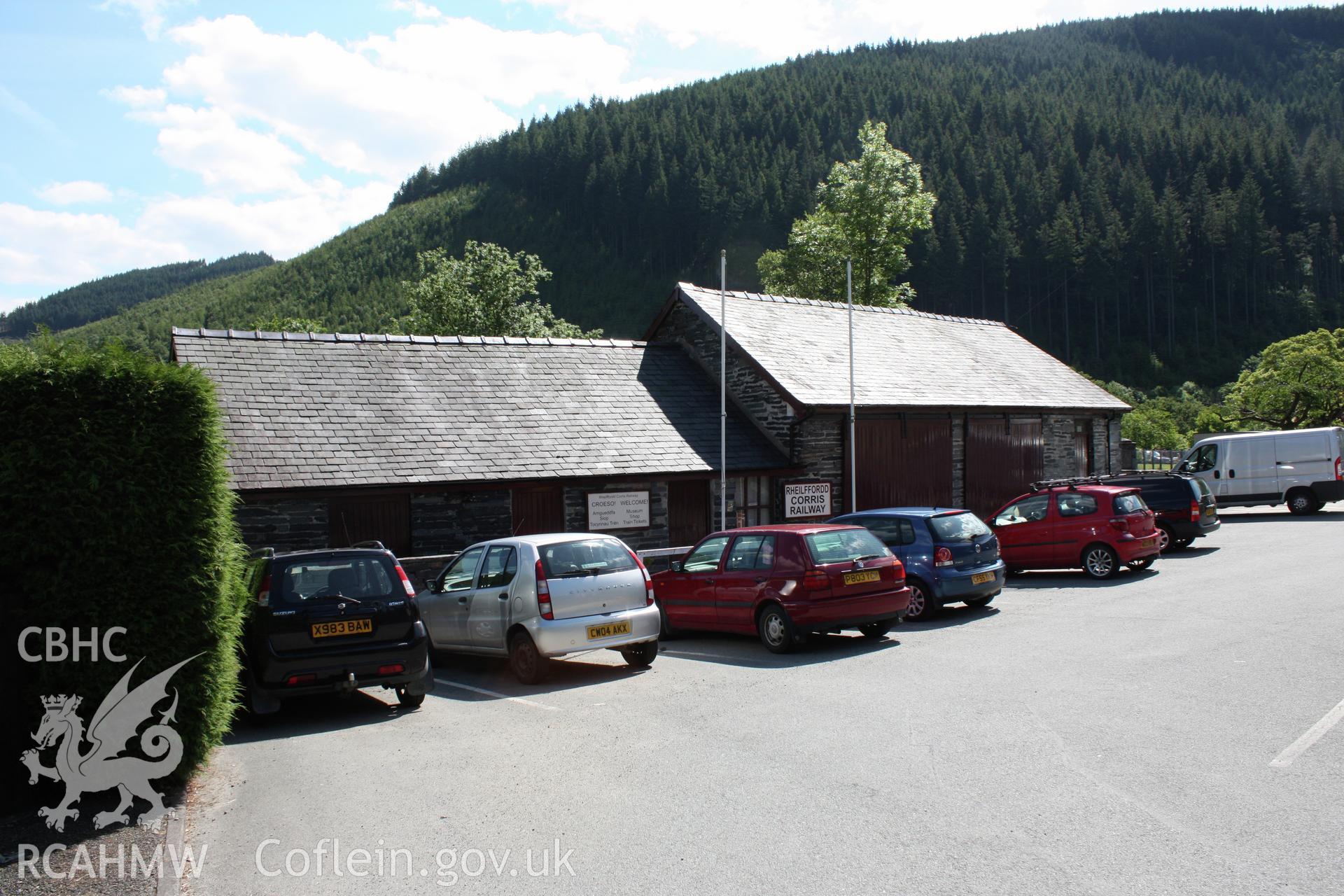 Former railway sheds in Corris now the Corris Railway Museum (SH7552 0781).