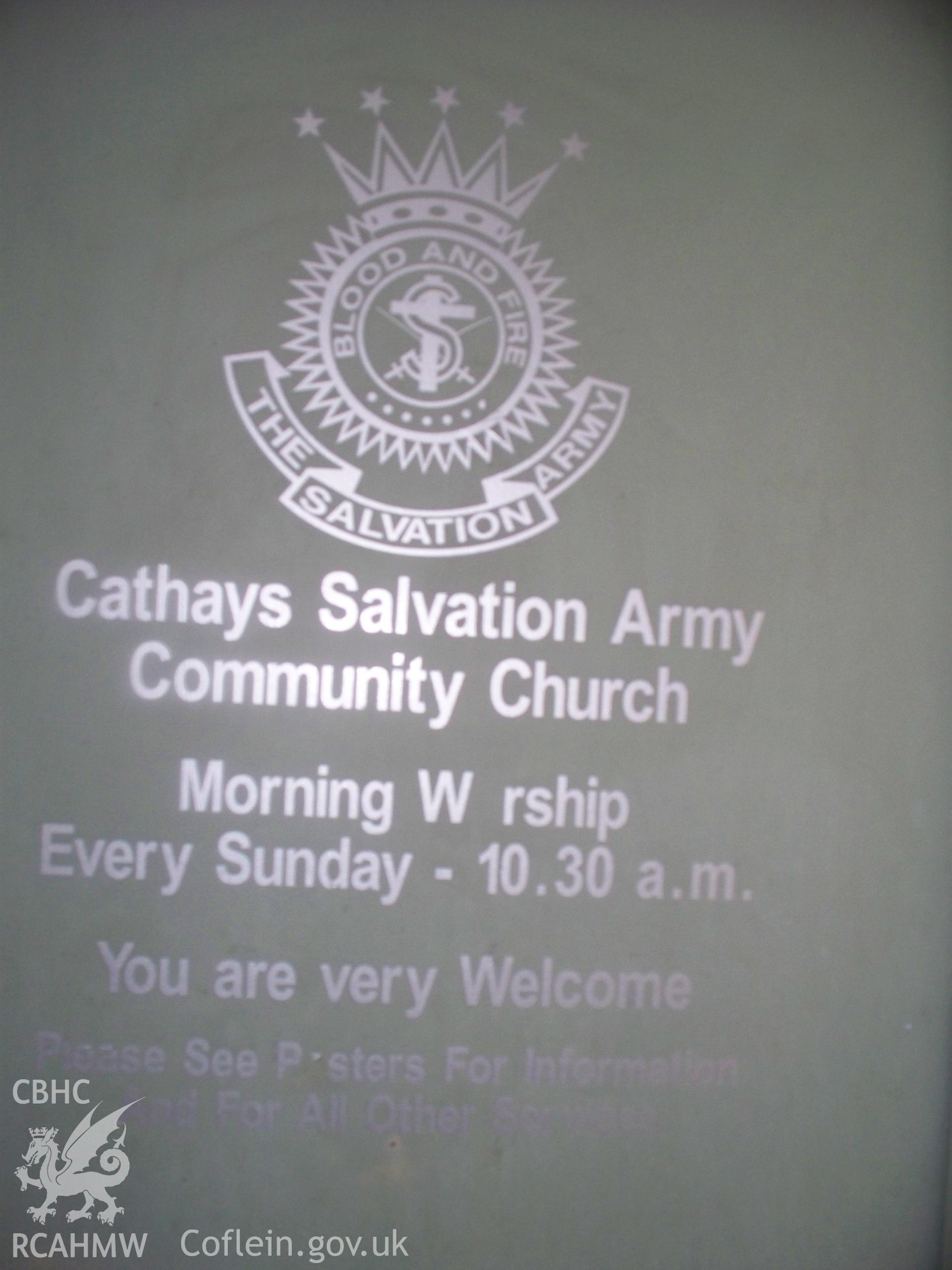 Name plaque.