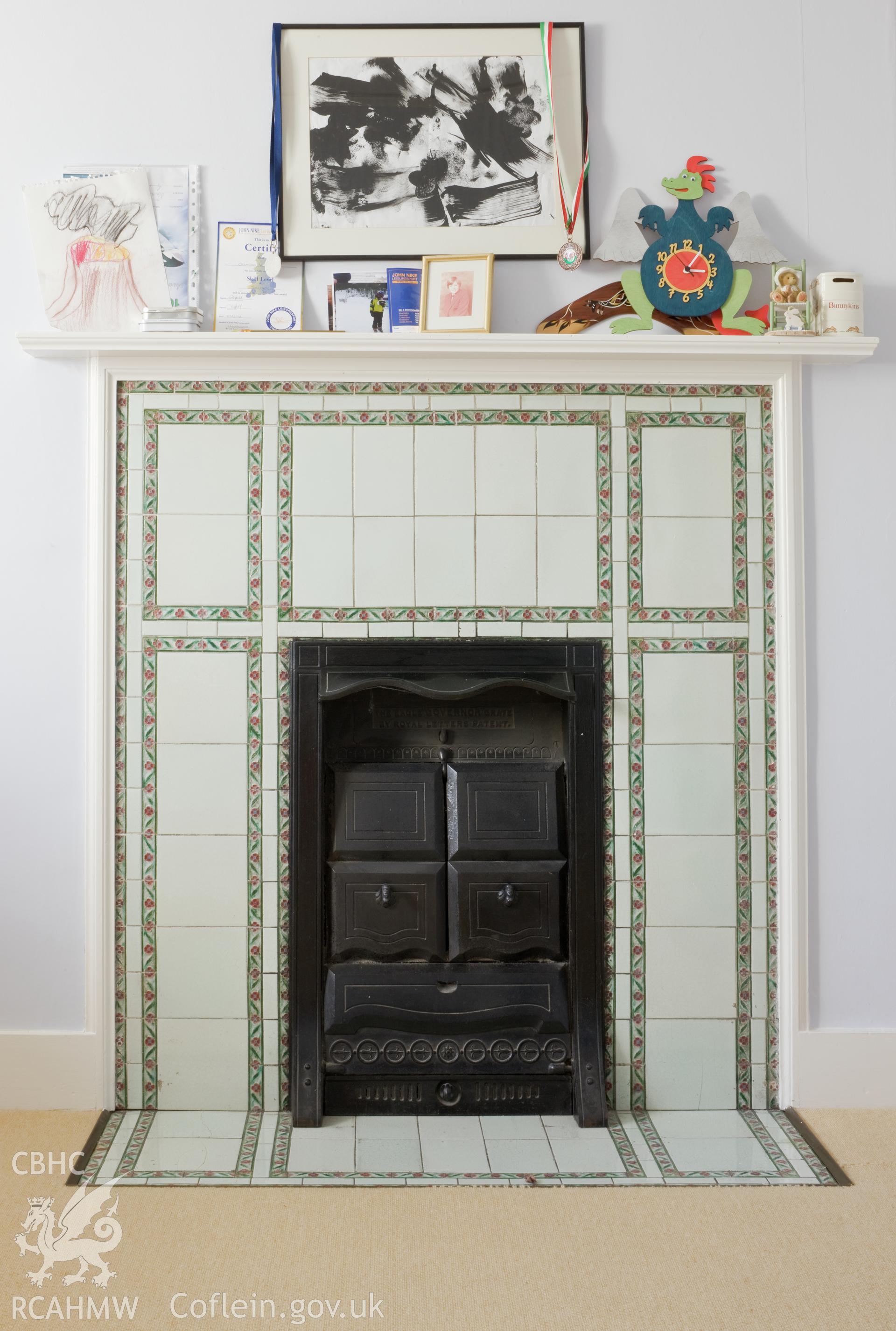 Fireplace.