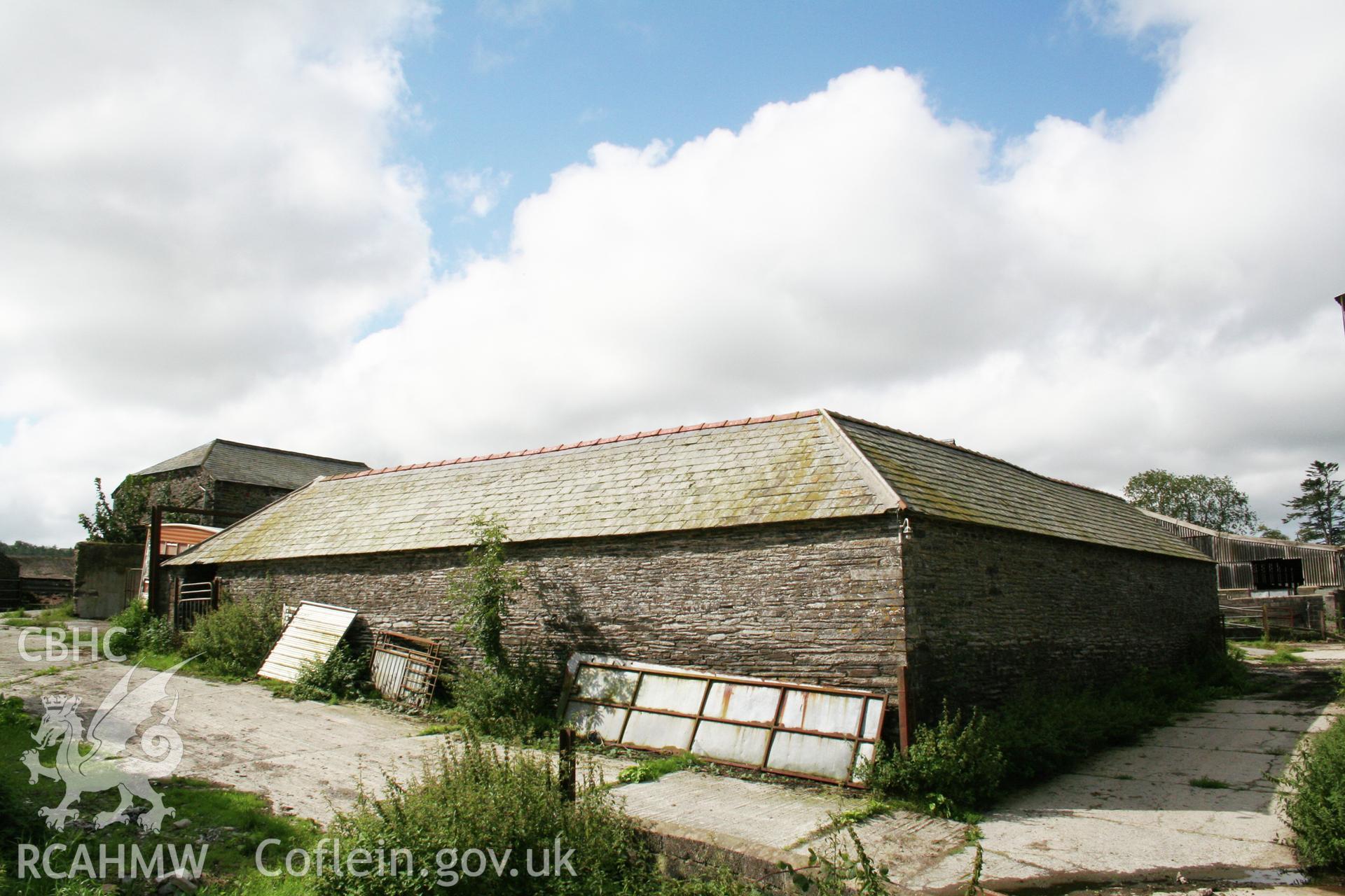 Rectangular cattle-shelter viewed from north-east.