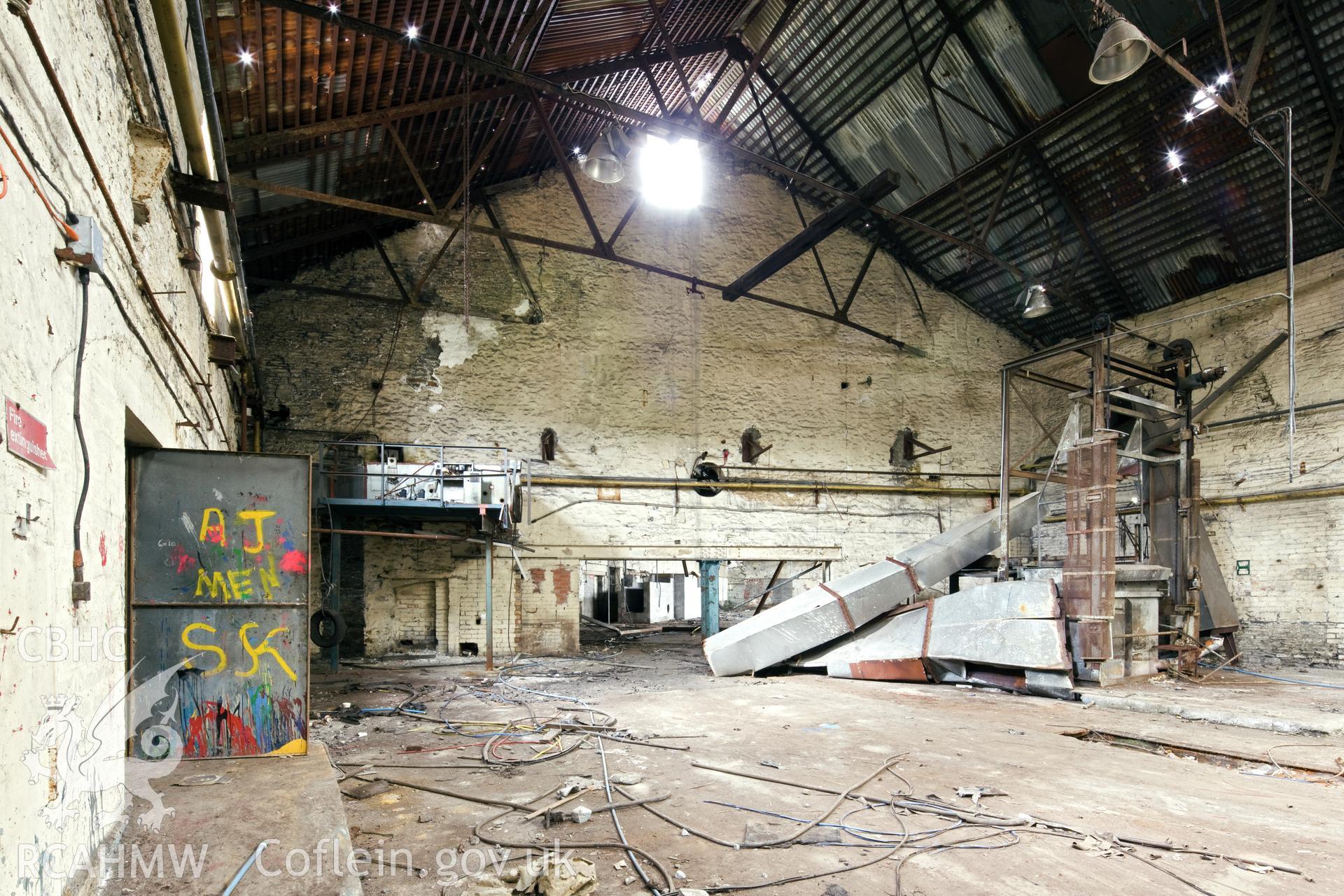 Dividing wall, viewed from the east.