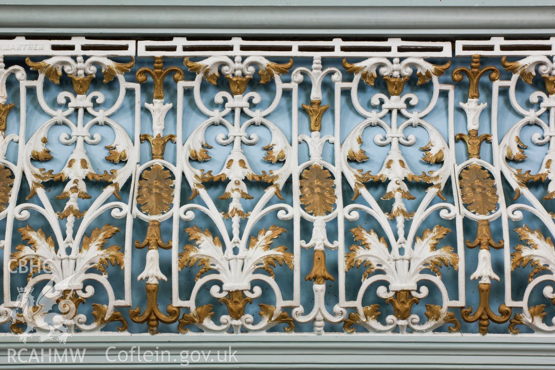Detail of cast-iron balcony.