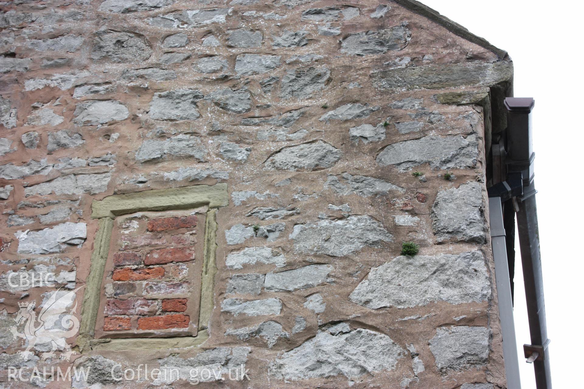 Exterior, window detail to east gable-end at first-floor.