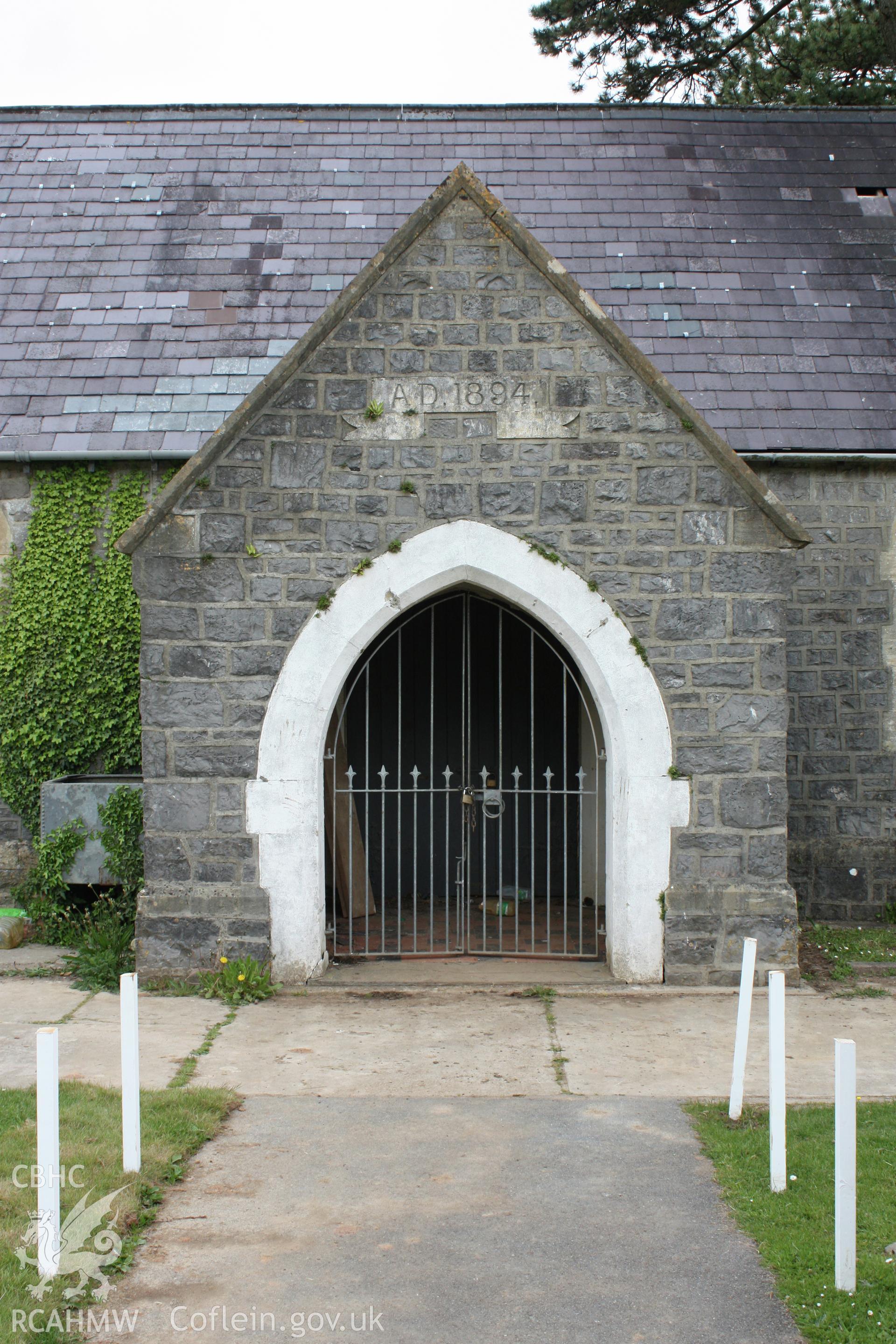 Cematary Chapel, detail of porch.