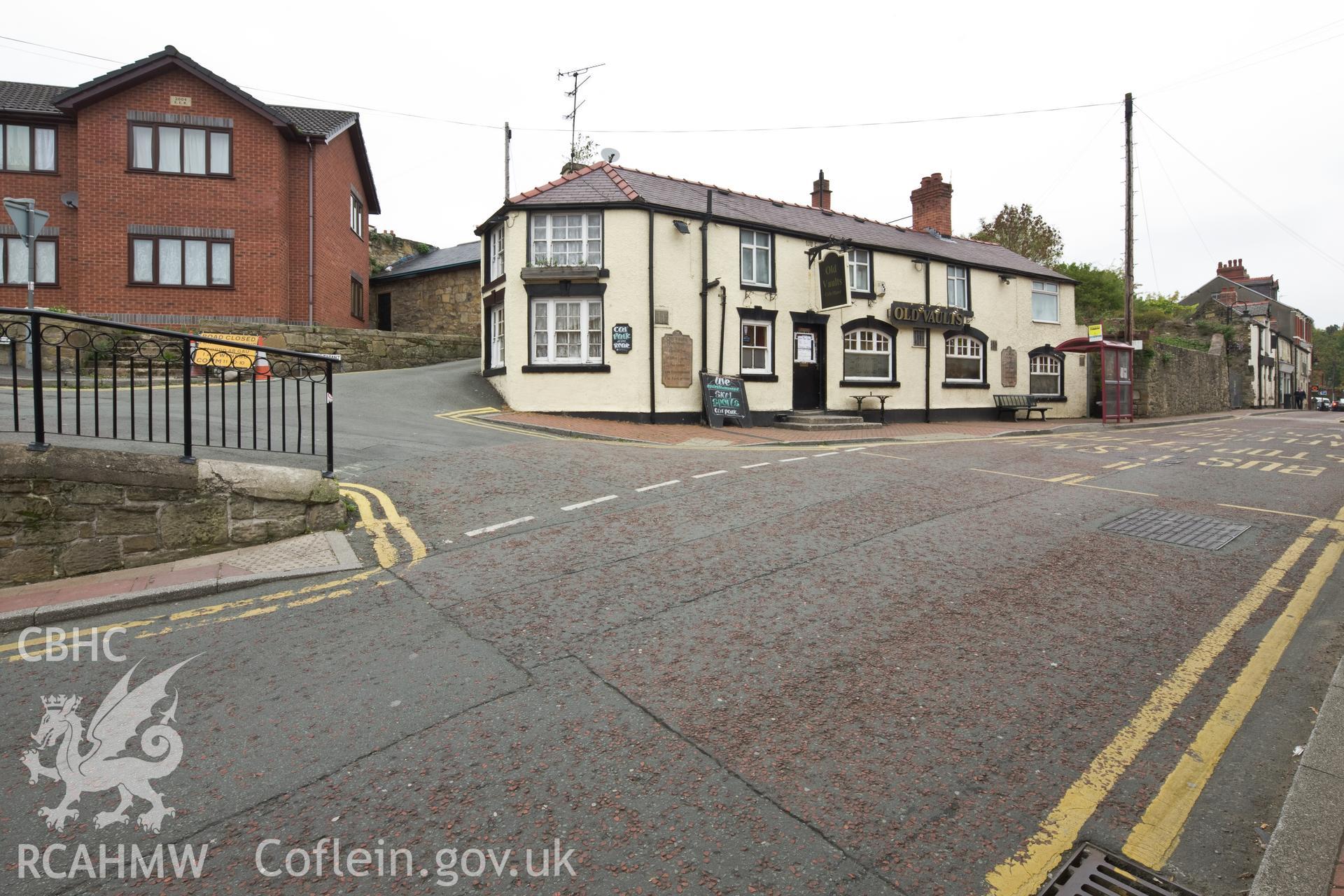Cefn-mawr Crane street/Well street, building by building, from the west, north side (Old Vaults).
