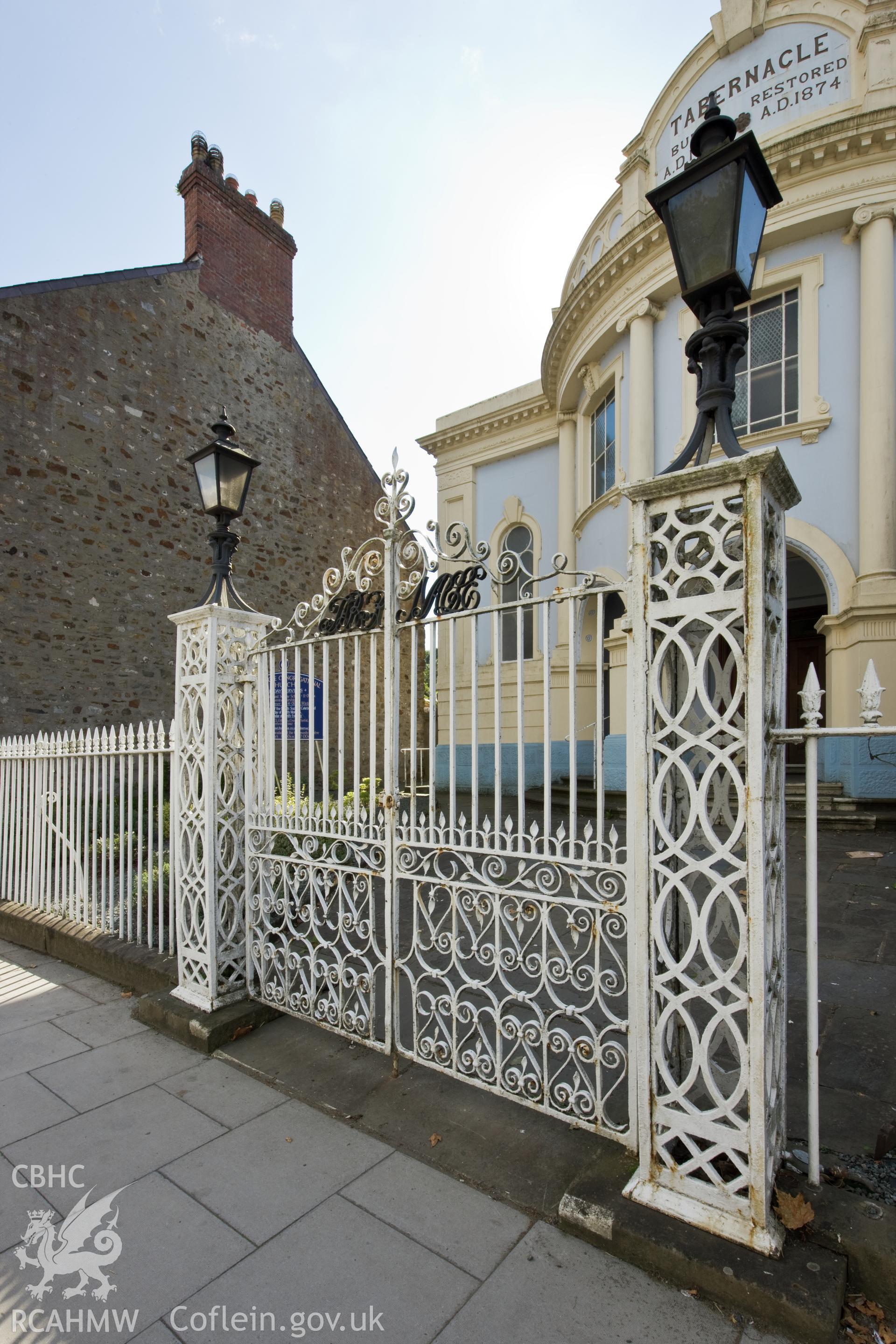 Iron gates from the northeast.