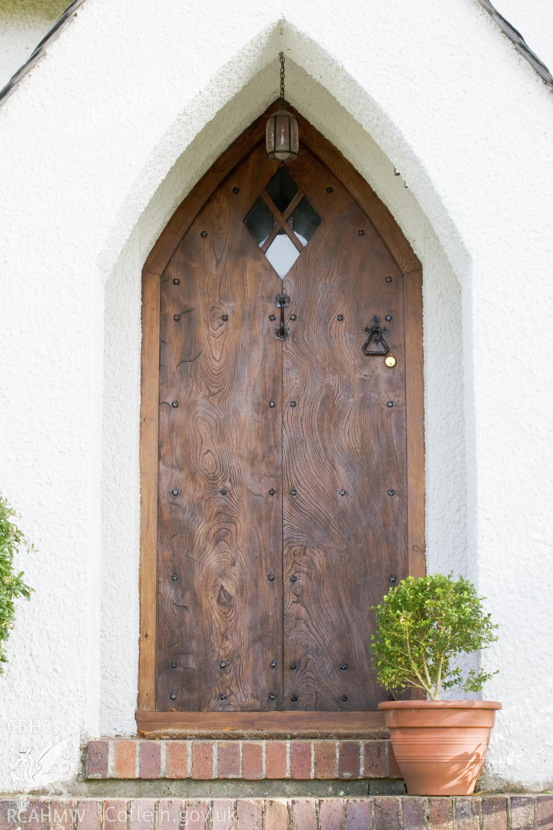 Slab door.