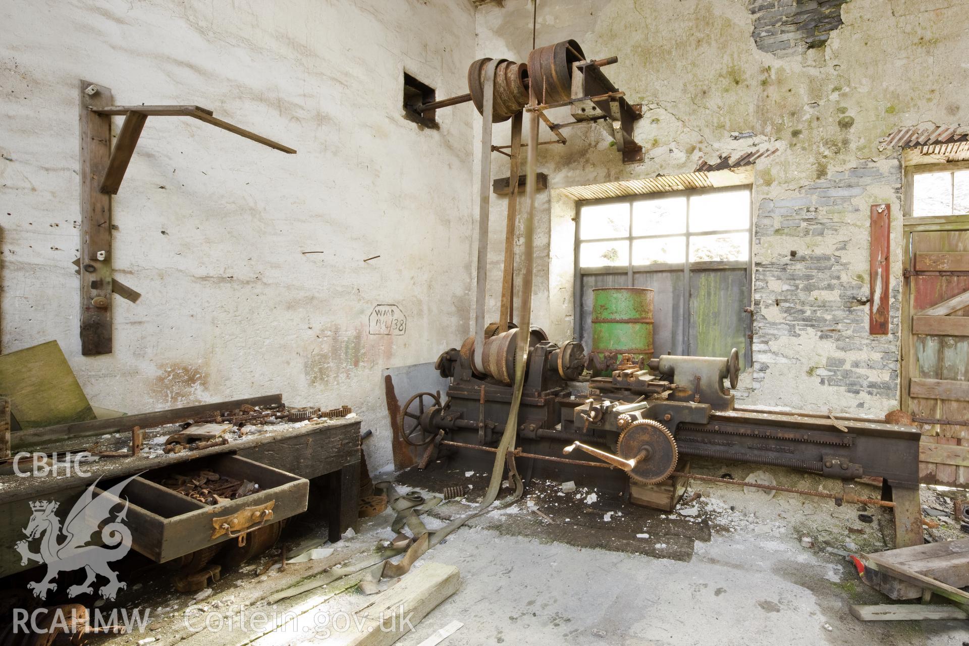 Engineering workshop, interiors.