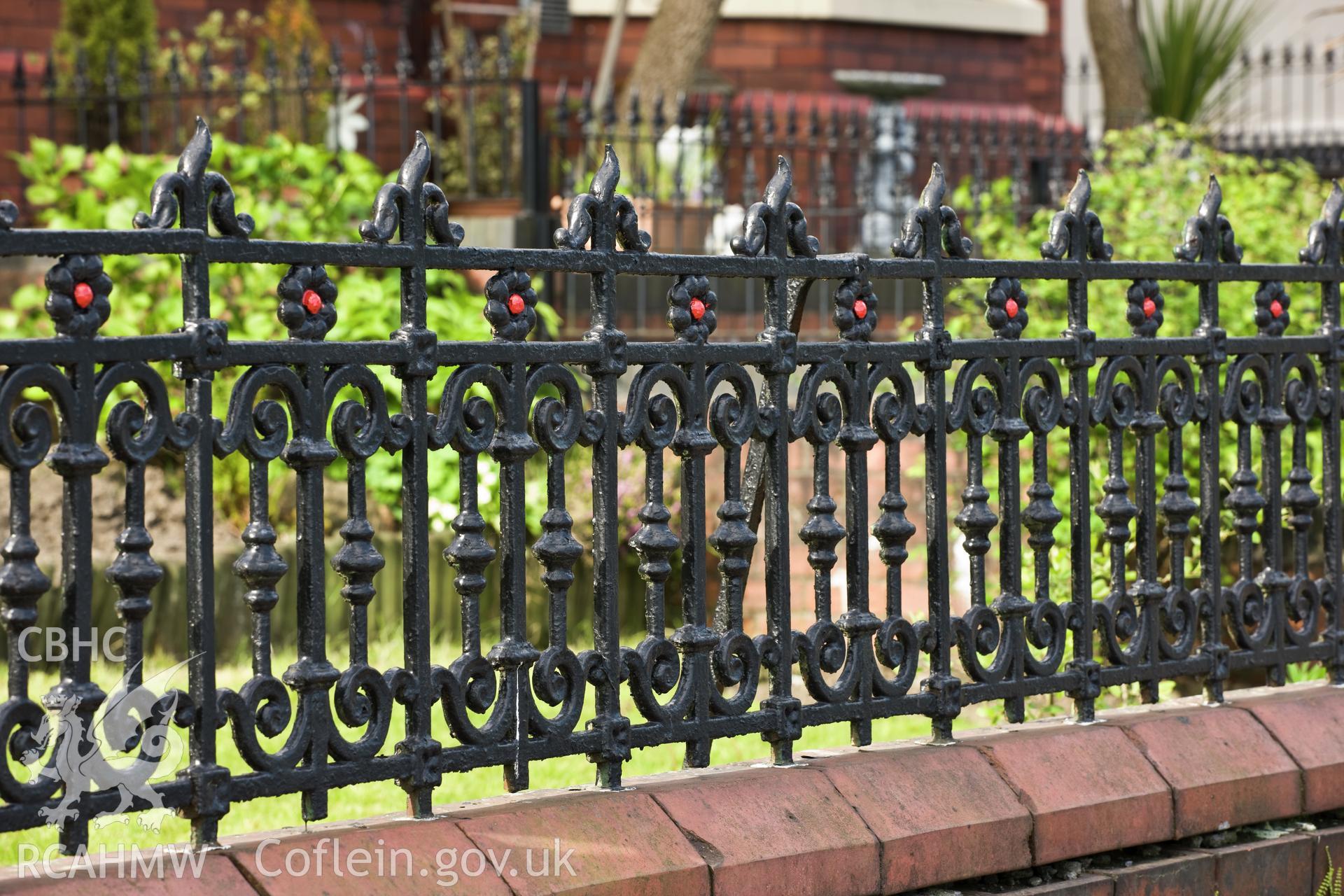 Ivanhoe, cast iron railings.