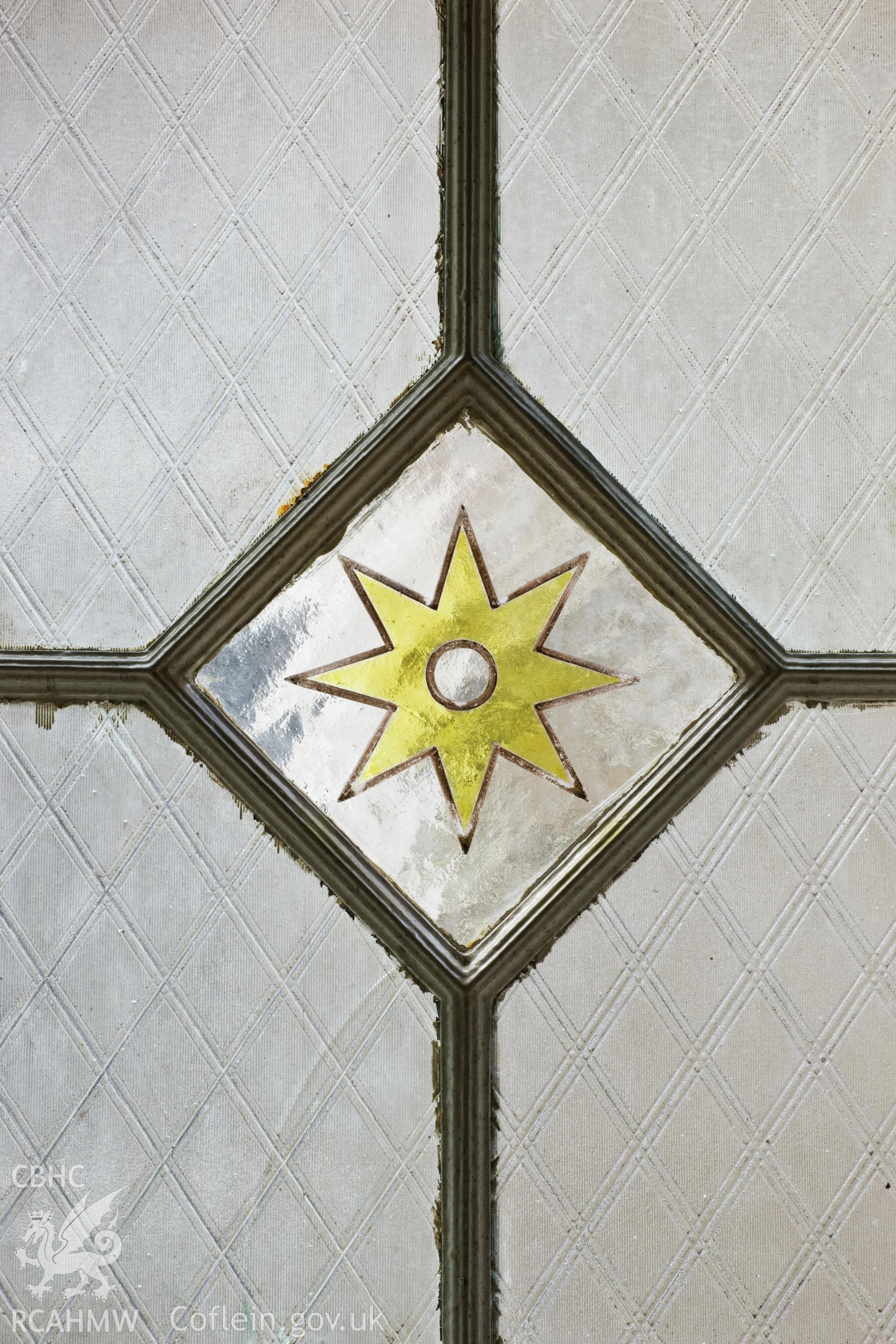 Stained glass detail.
