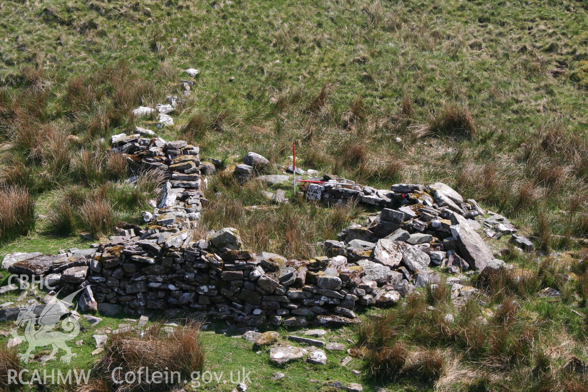 Fold viewed from the west side of stream; 2m scale.