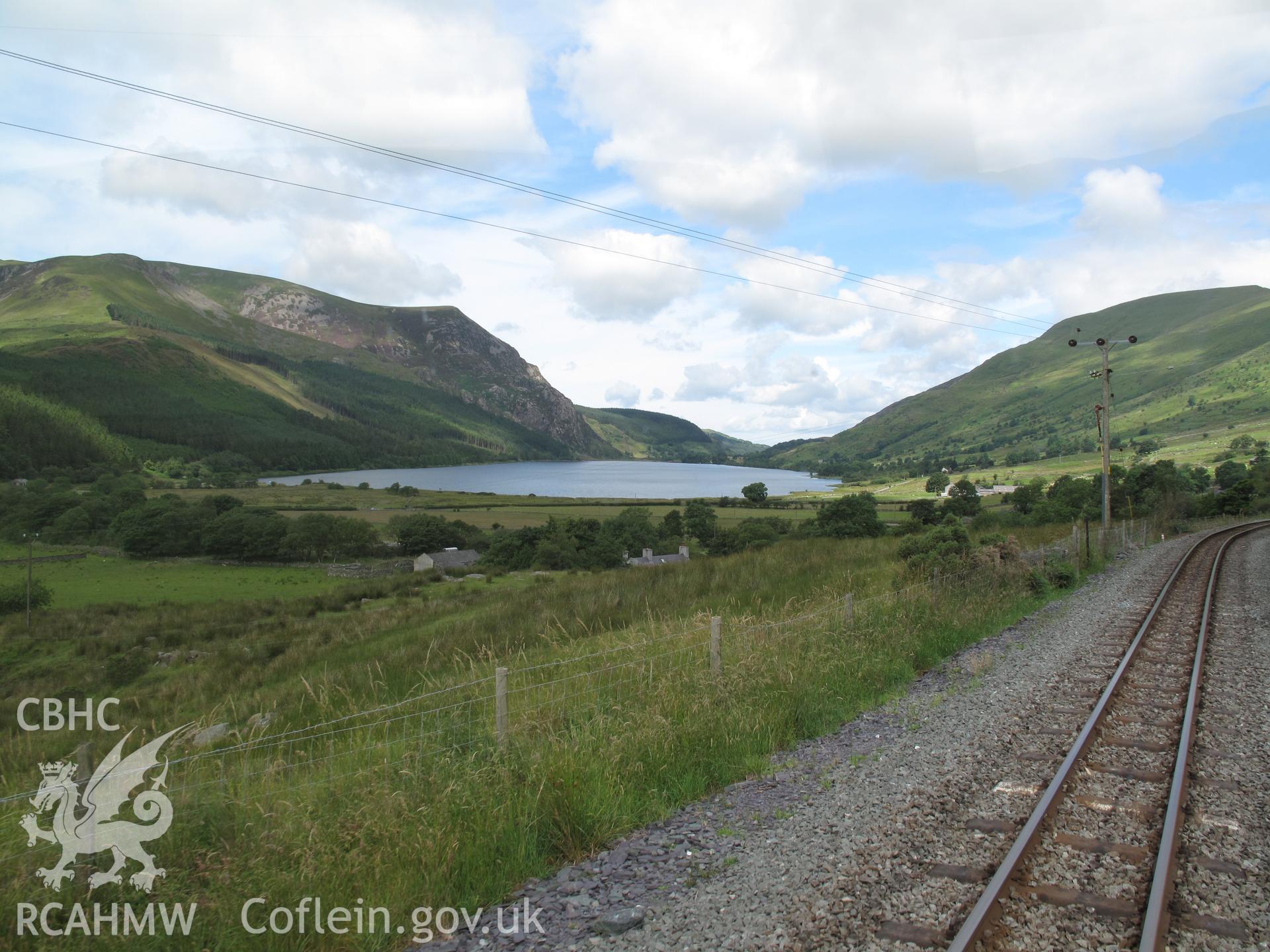 Near Clogwyn-y-gwin: Llyn Cwellyn looking northwest.