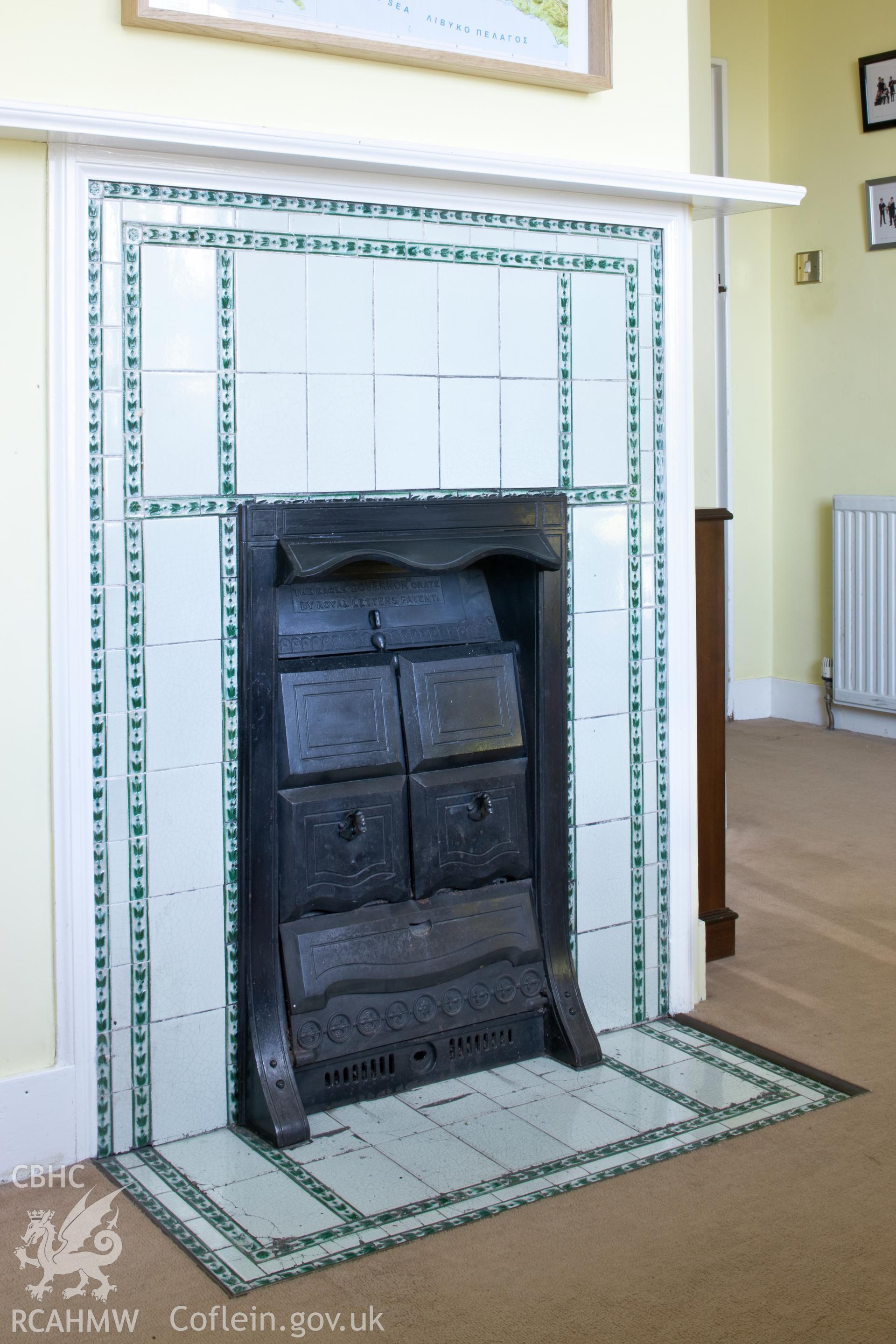 Fireplace.