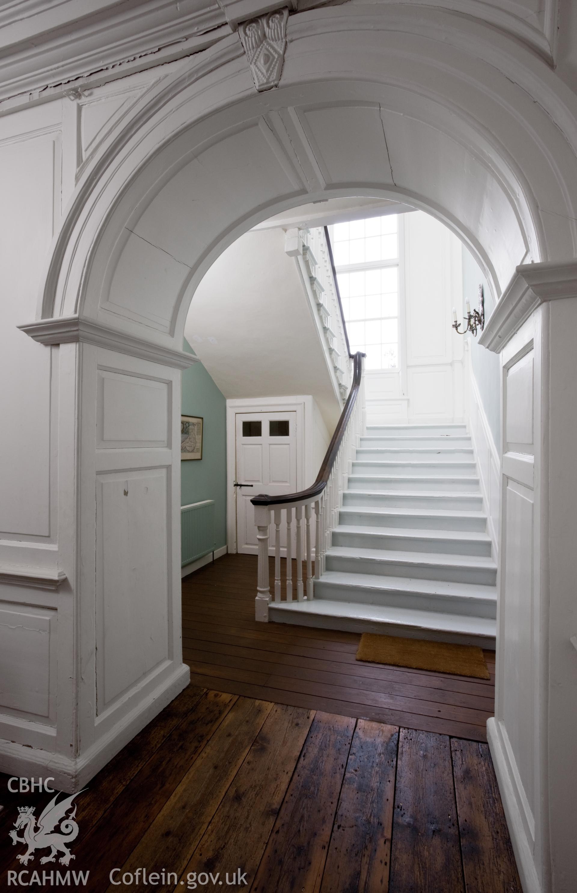 Staircase from ground floor hall.