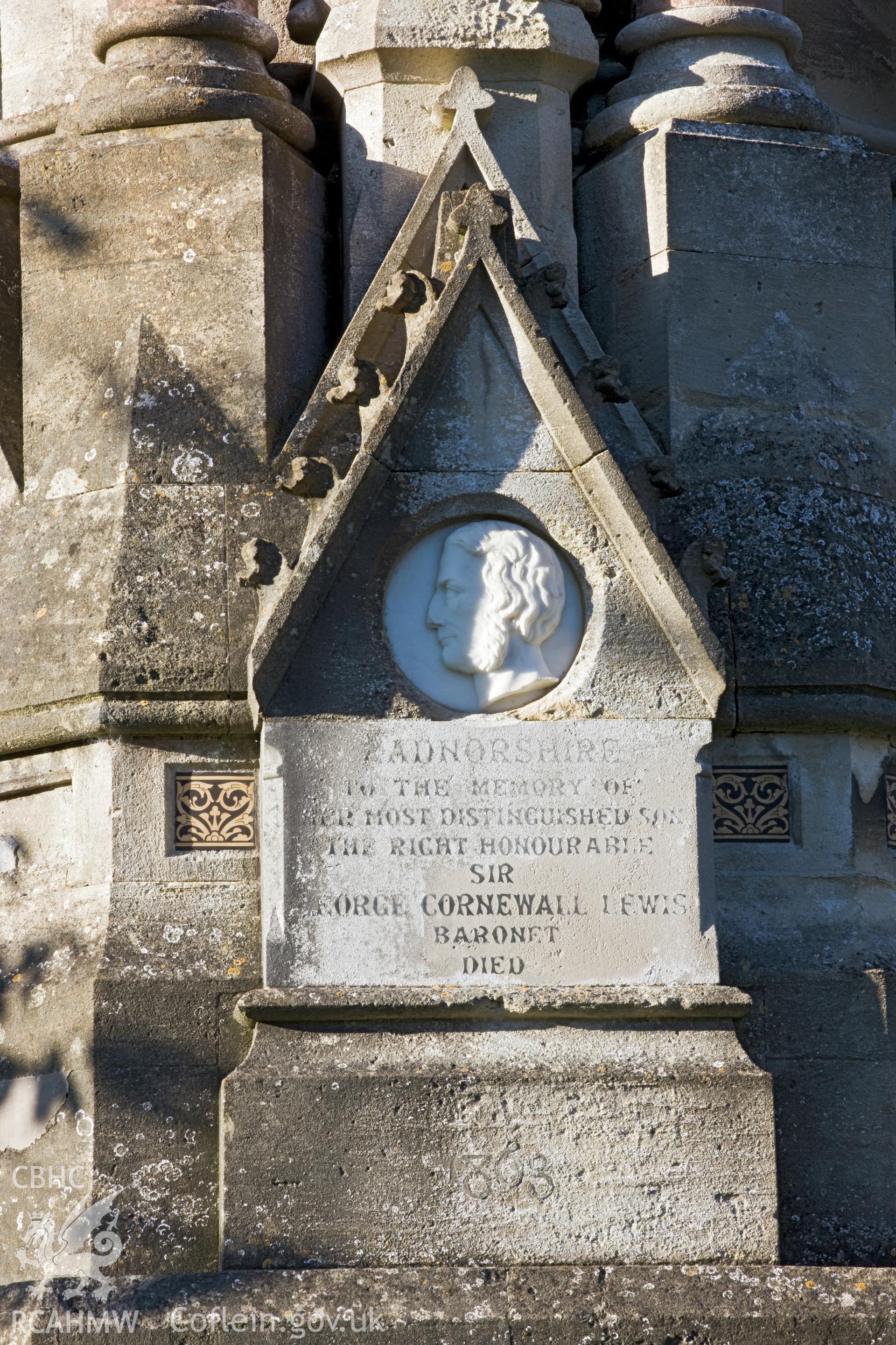 Detail of inscription.