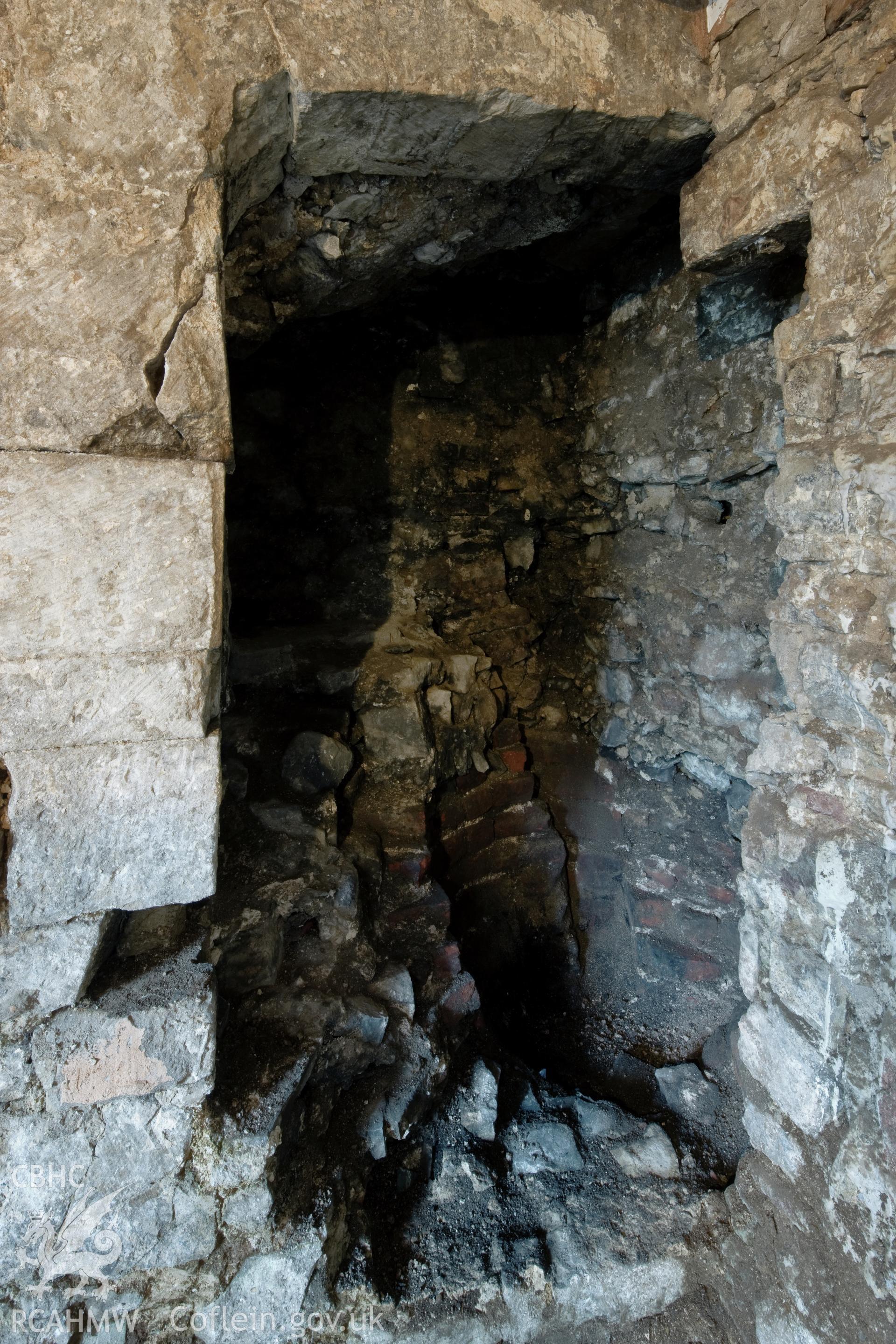 Fireplace detail.