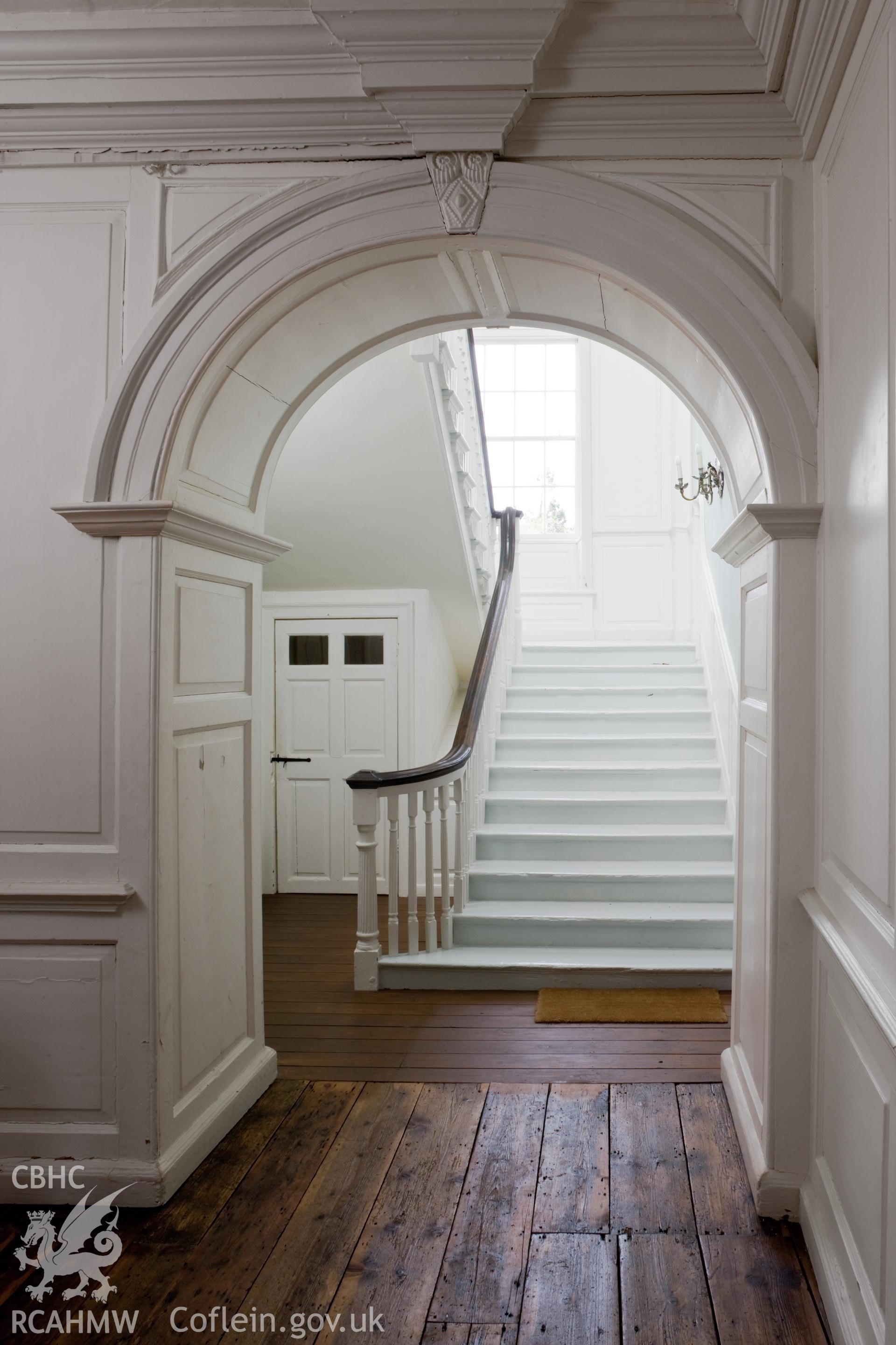 Staircase from ground floor hall.