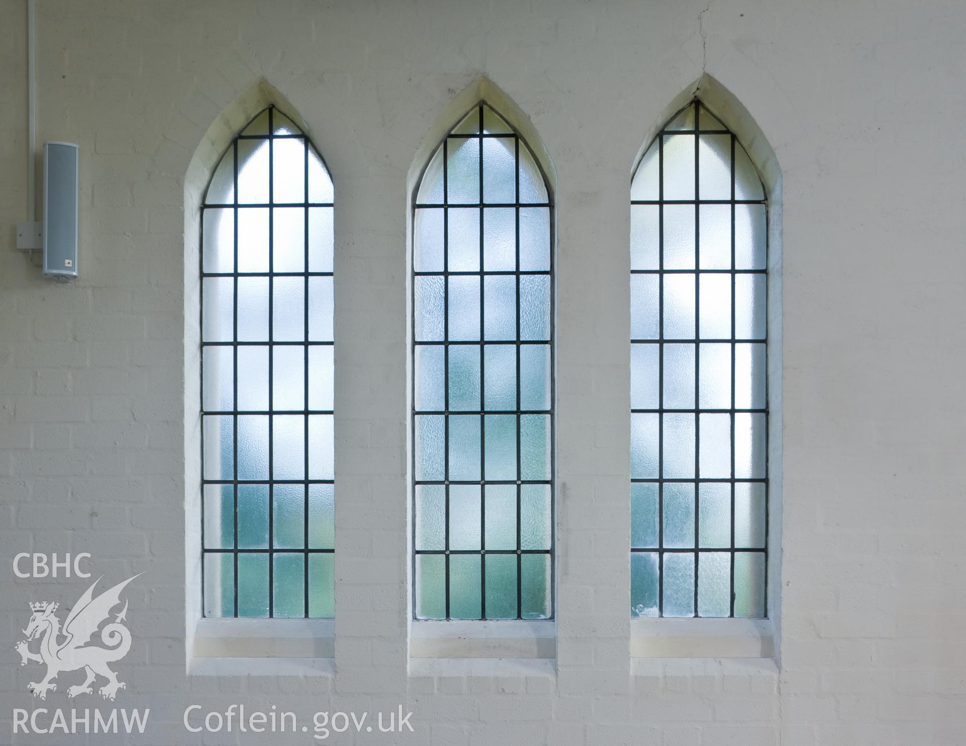 Detail of lancet windows.