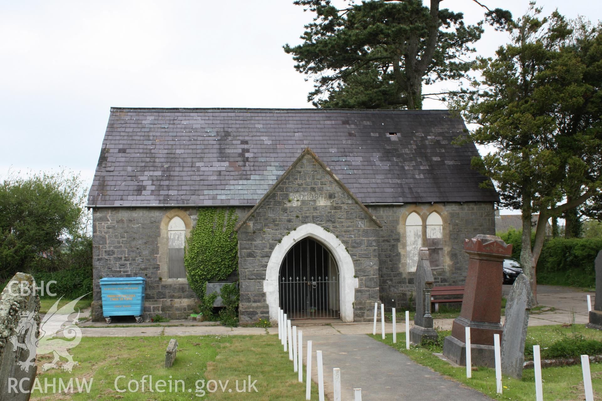 Cemetary Chapel viewed from the south.