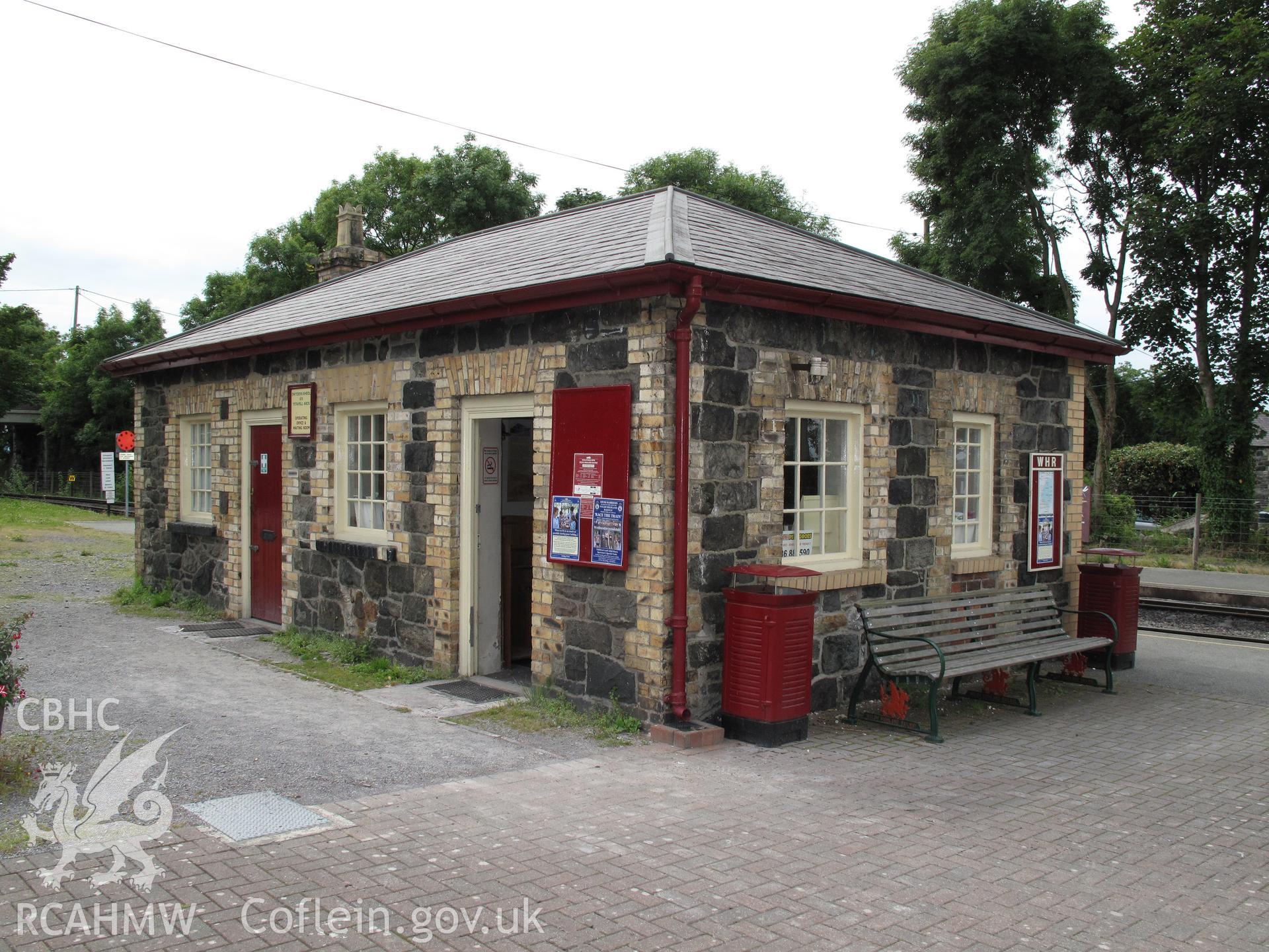 Station building at Dinas Junction (nprn 91421) from the northeast.