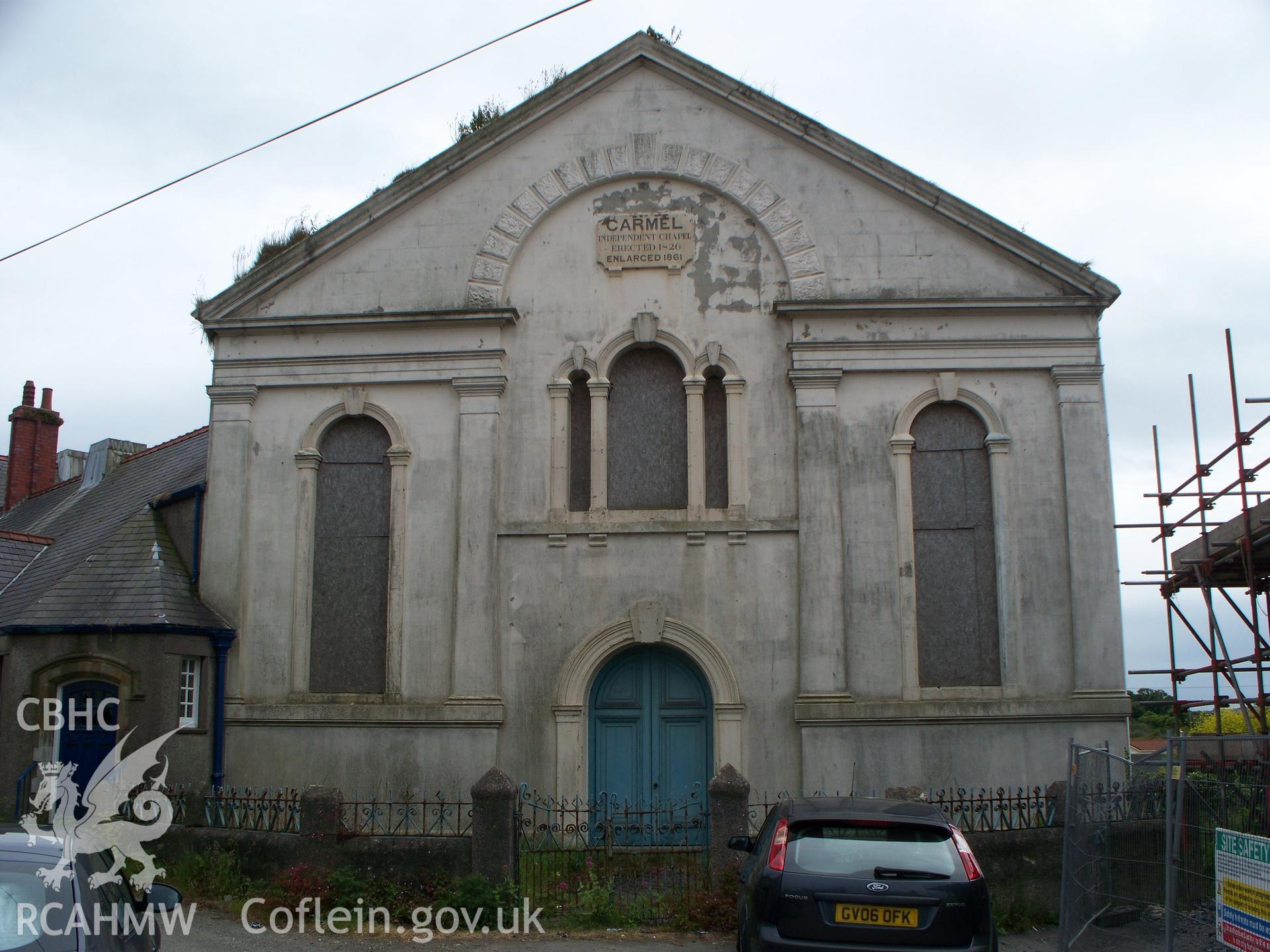 North east gable front and entrance.