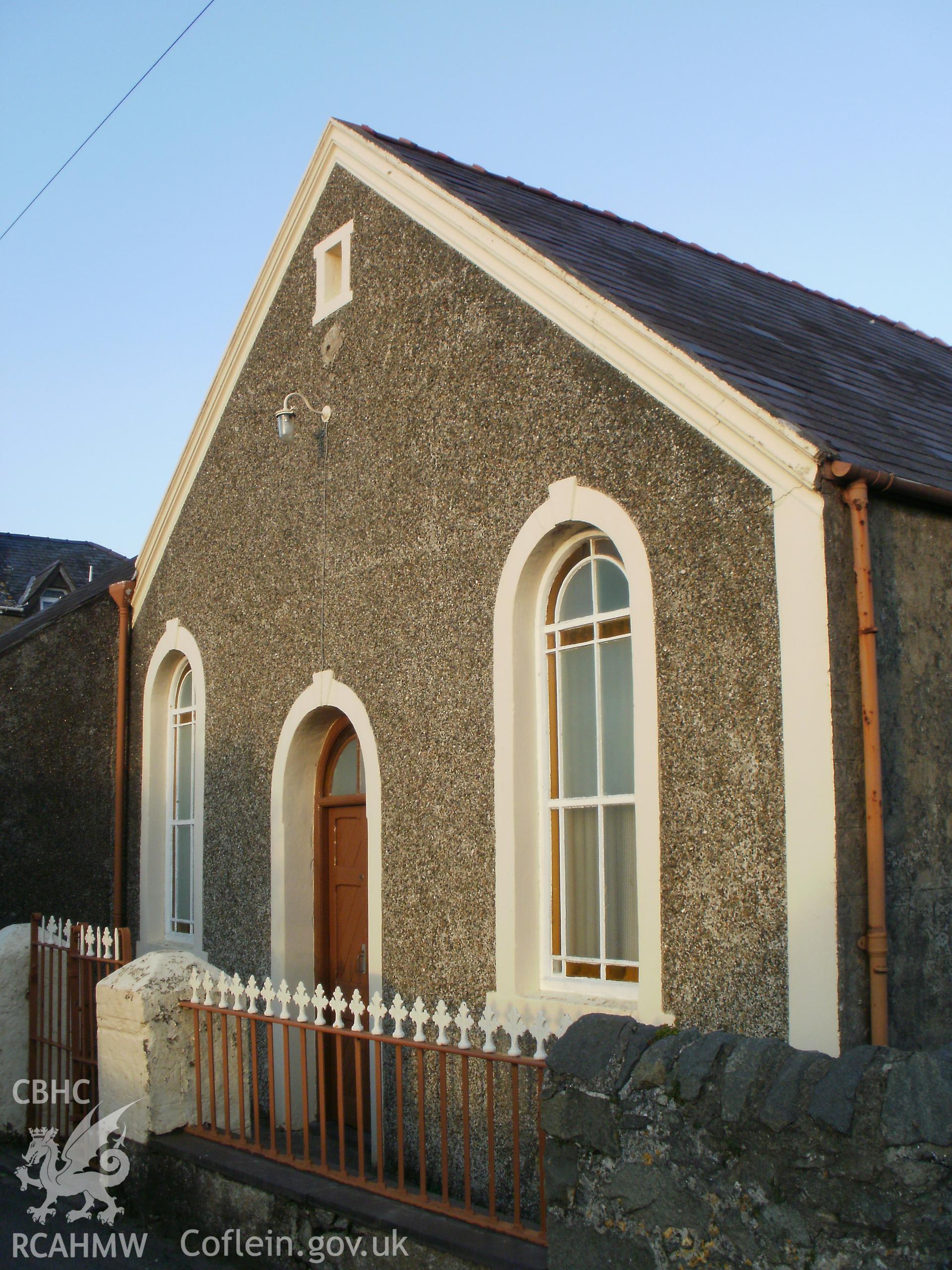 Sunday school west gable front.